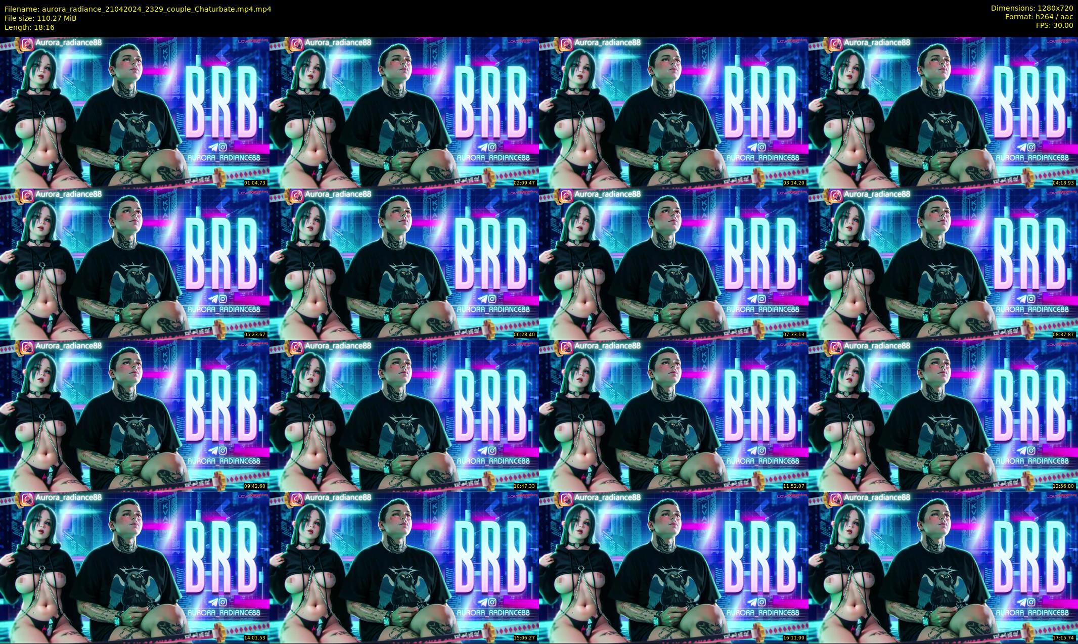 aurora_radiance — 19 minute Chaturbate couple cam show recording, 720p, Apr 21, 2024
