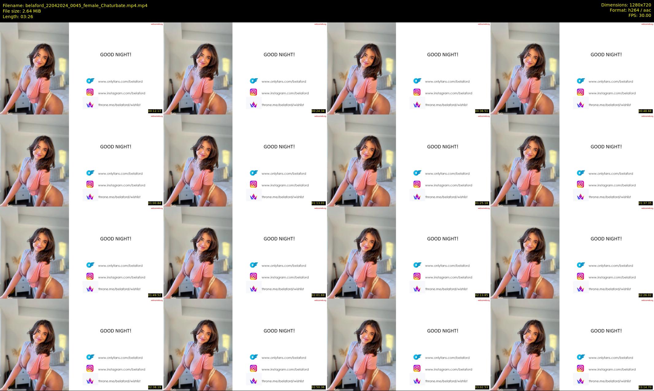 belaford — 4 minute Chaturbate female cam show recording, 720p, Apr 22, 2024