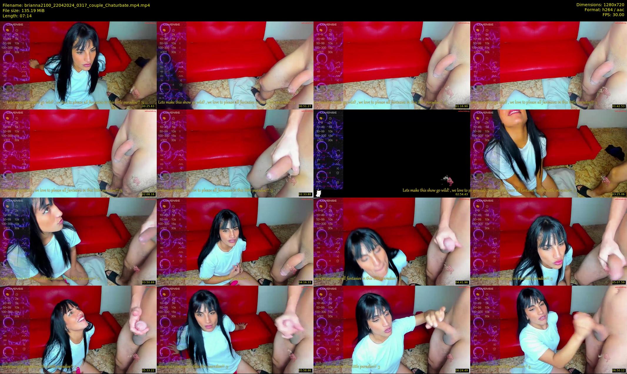 brianna2100 — 8 minute Chaturbate couple cam show recording, 720p, Apr 22, 2024