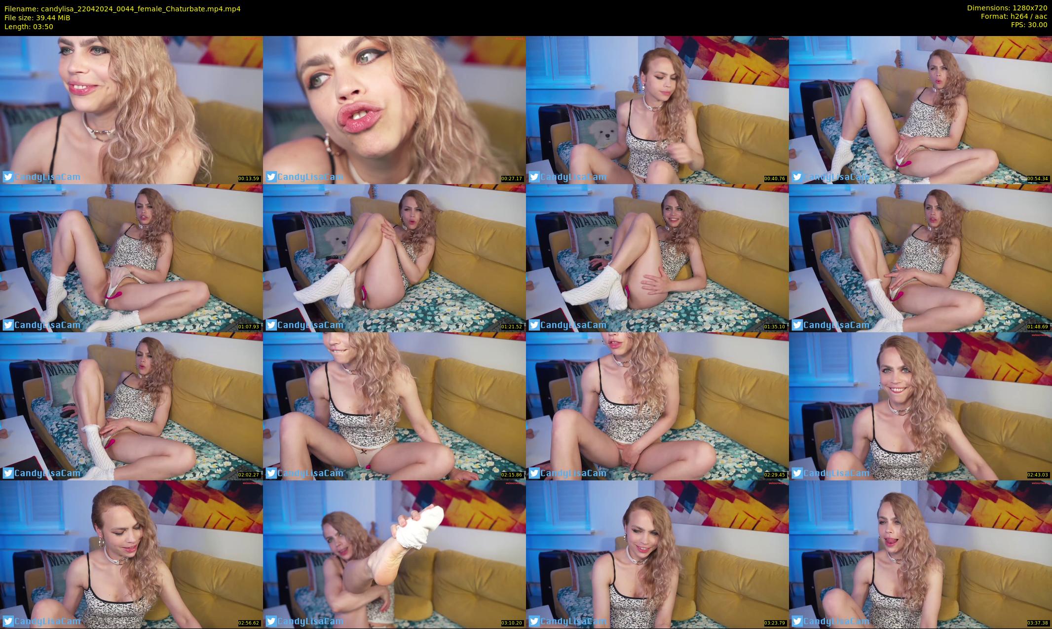 candylisa — 4 minute Chaturbate female cam show recording, 720p, Apr 22, 2024