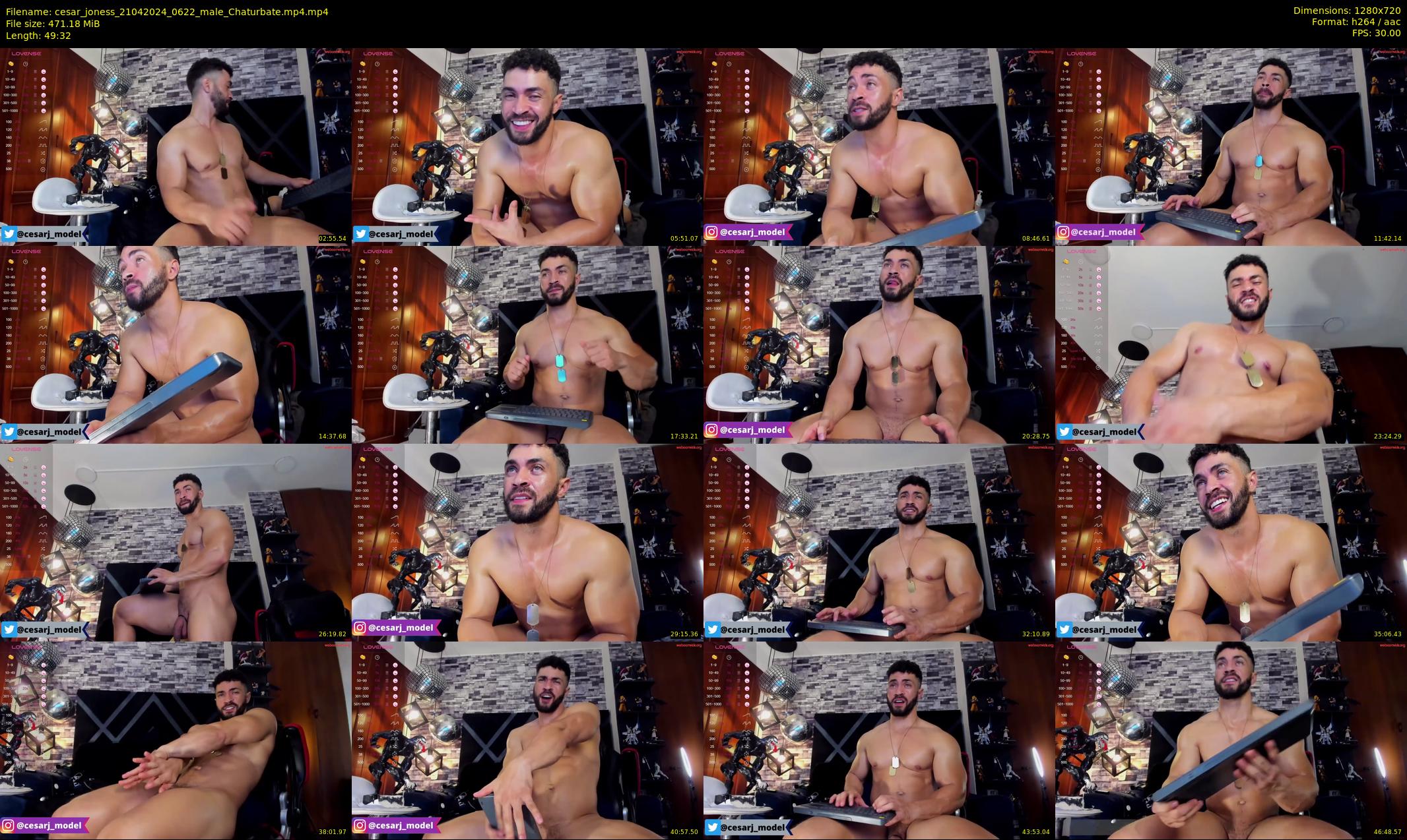 cesar_joness — 50 minute Chaturbate male cam show recording, 720p, Apr 21, 2024