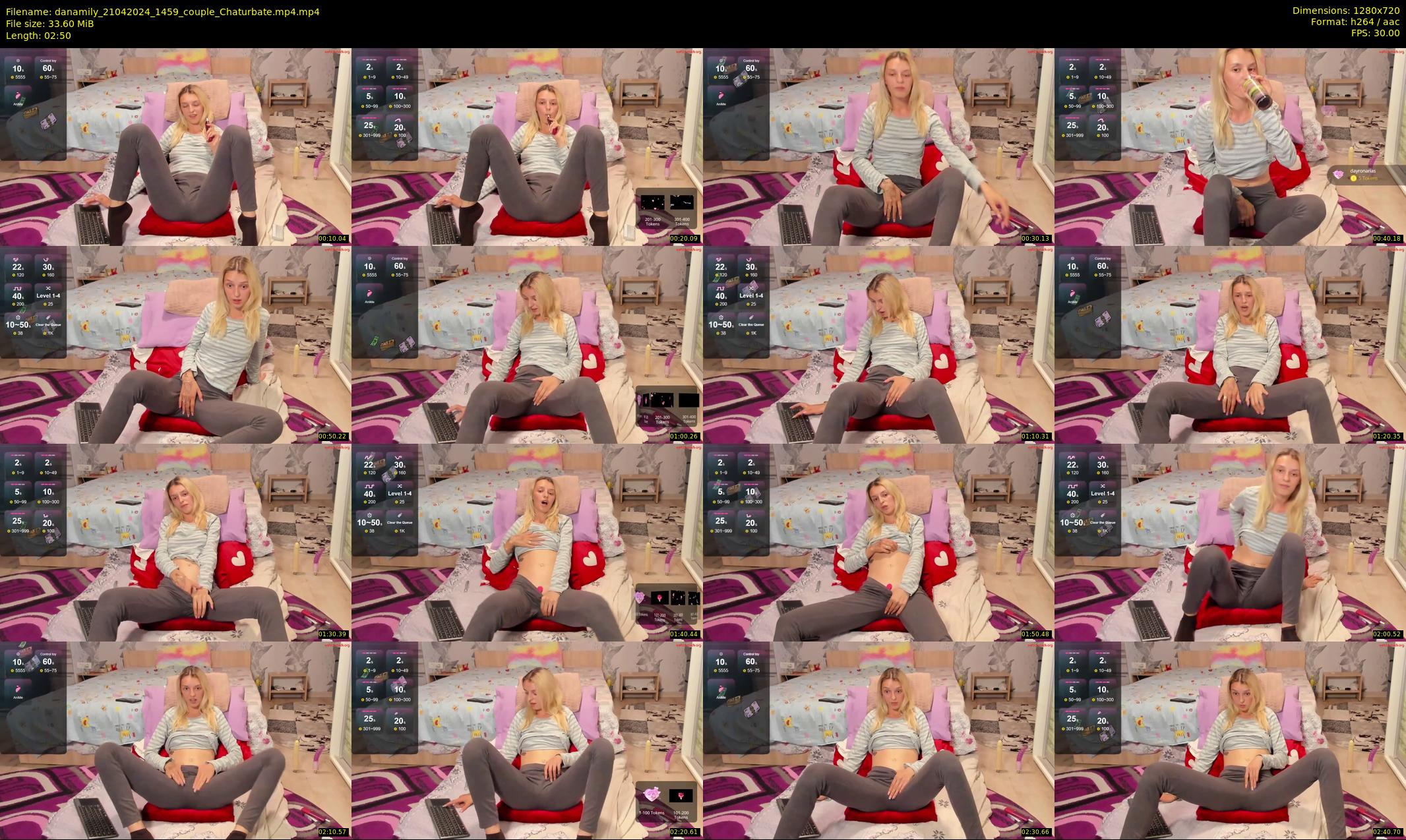 danamily — 3 minute Chaturbate female cam show recording, 720p, Apr 21, 2024