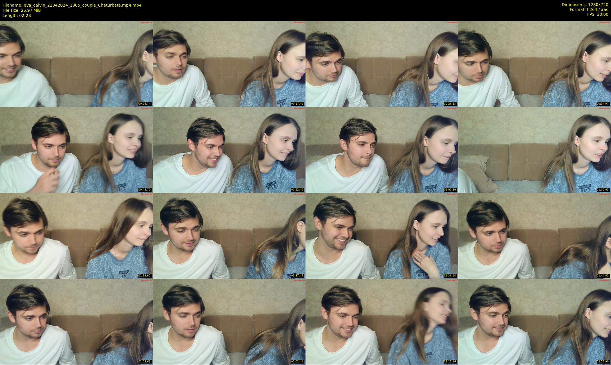 eva_calvin — 3 minute Chaturbate couple cam show recording, 720p, Apr 21, 2024