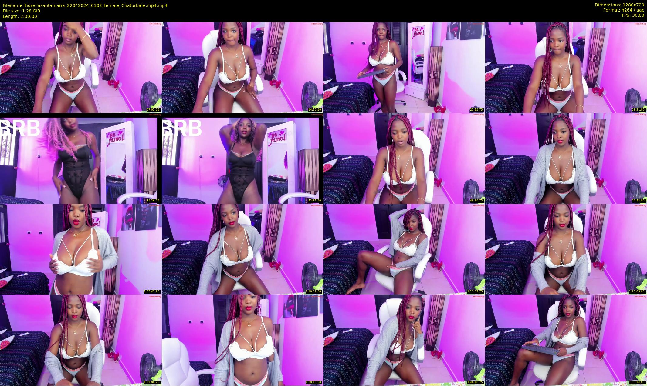 fiorellasantamaria — 120 minute Chaturbate female cam show recording, 720p, Apr 22, 2024