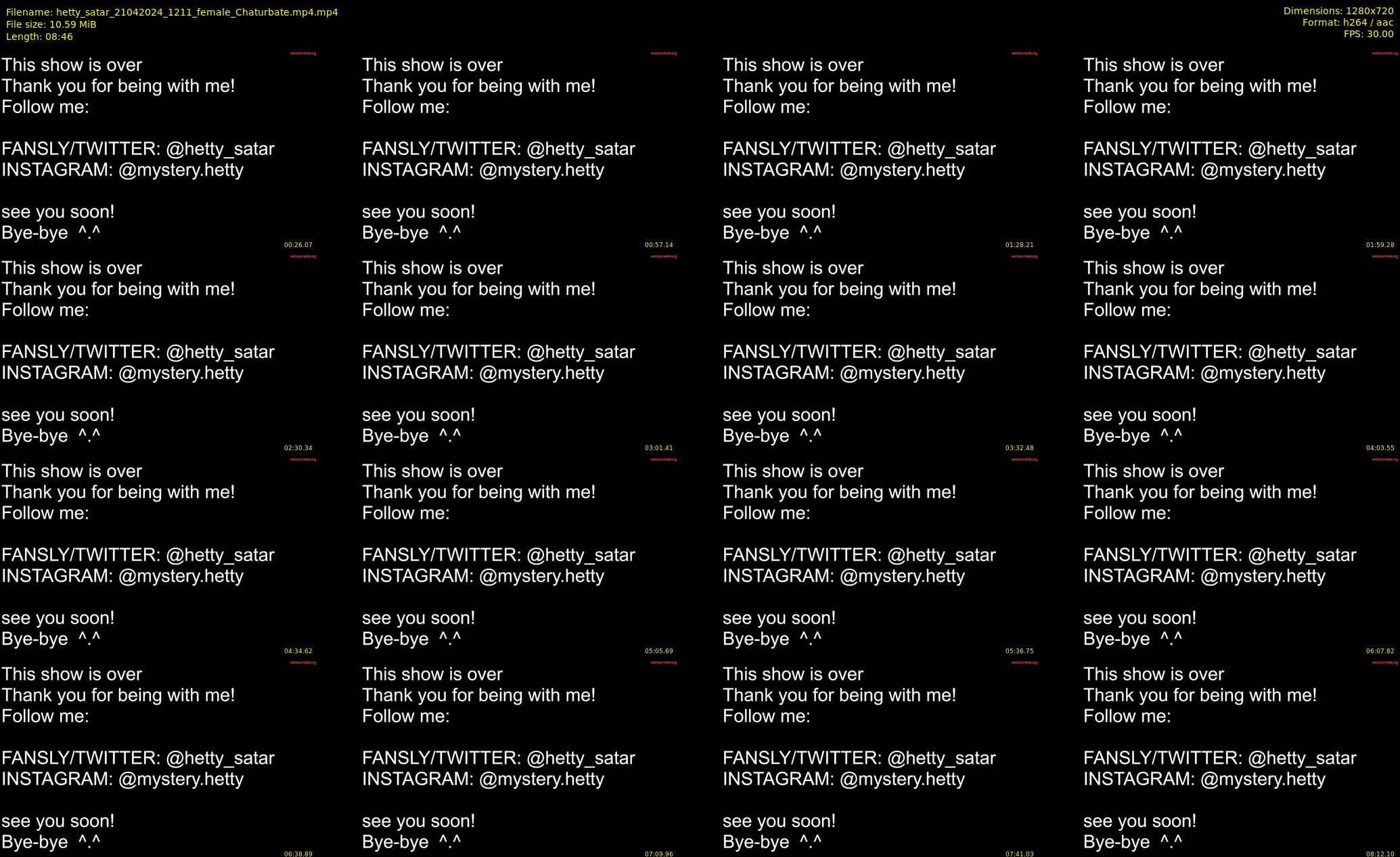hetty_satar — 9 minute Chaturbate female cam show recording, 720p, Apr 21, 2024