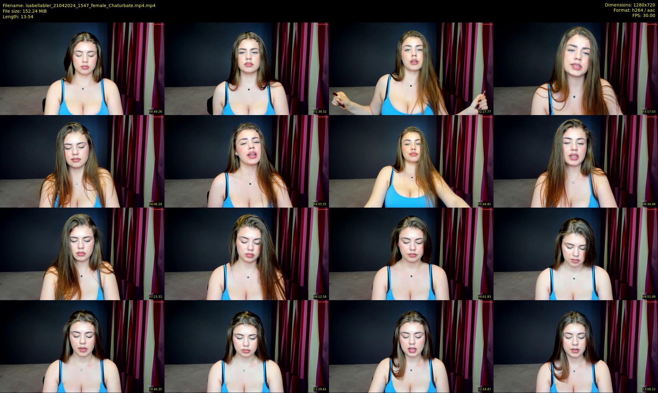 isabellabler — 14 minute Chaturbate female cam show recording, 720p, Apr 21, 2024
