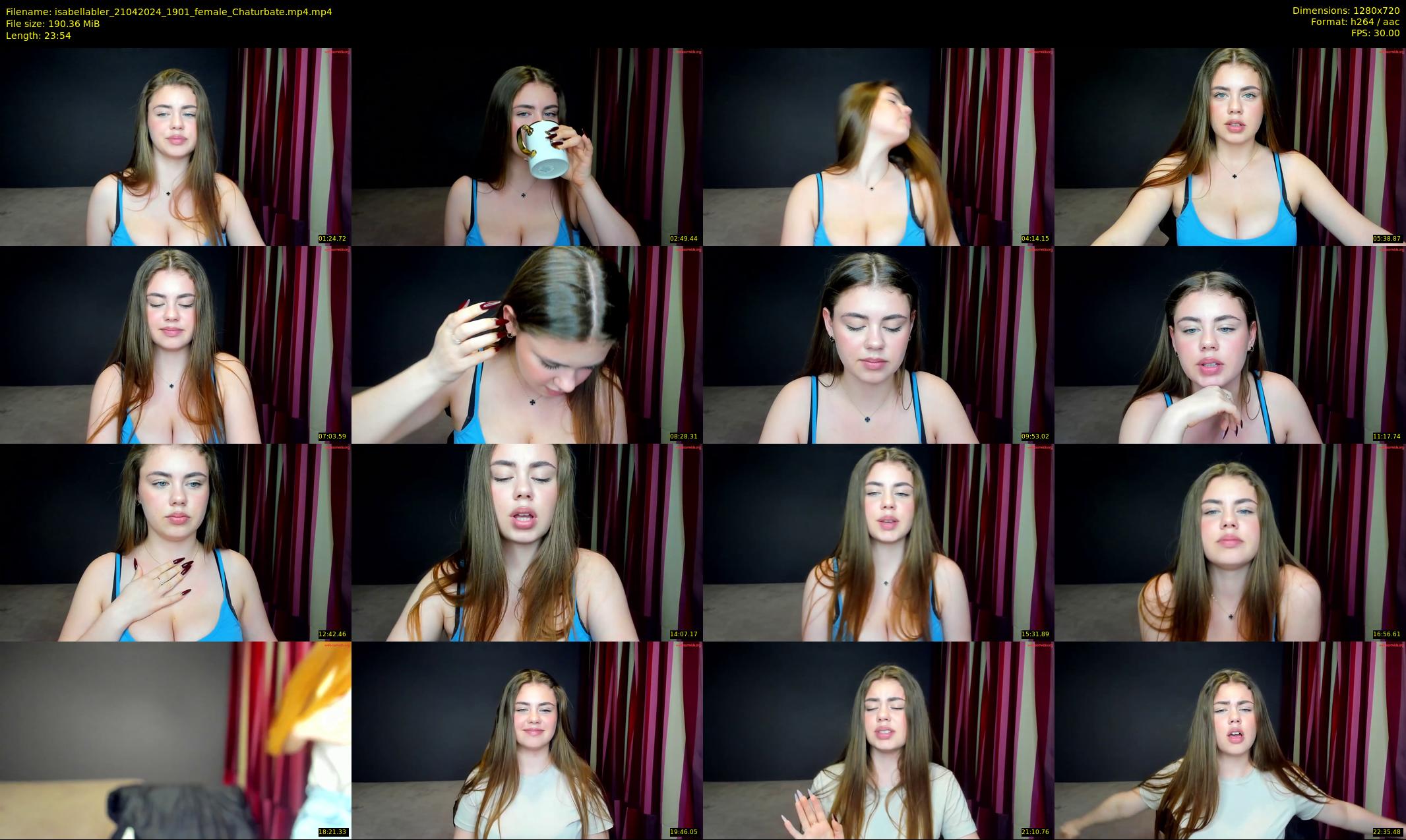 isabellabler — 24 minute Chaturbate female cam show recording, 720p, Apr 21, 2024