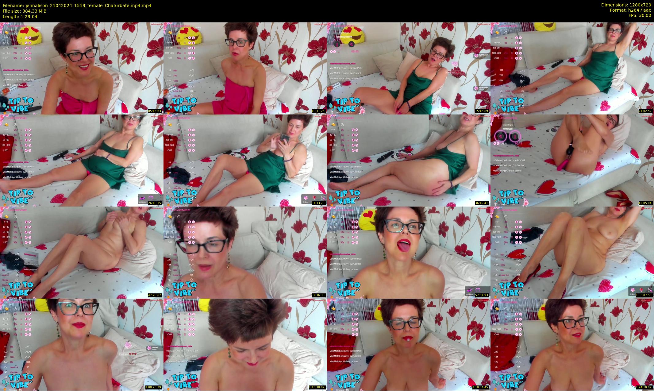 jennalison — 90 minute Chaturbate female cam show recording, 720p, Apr 21, 2024