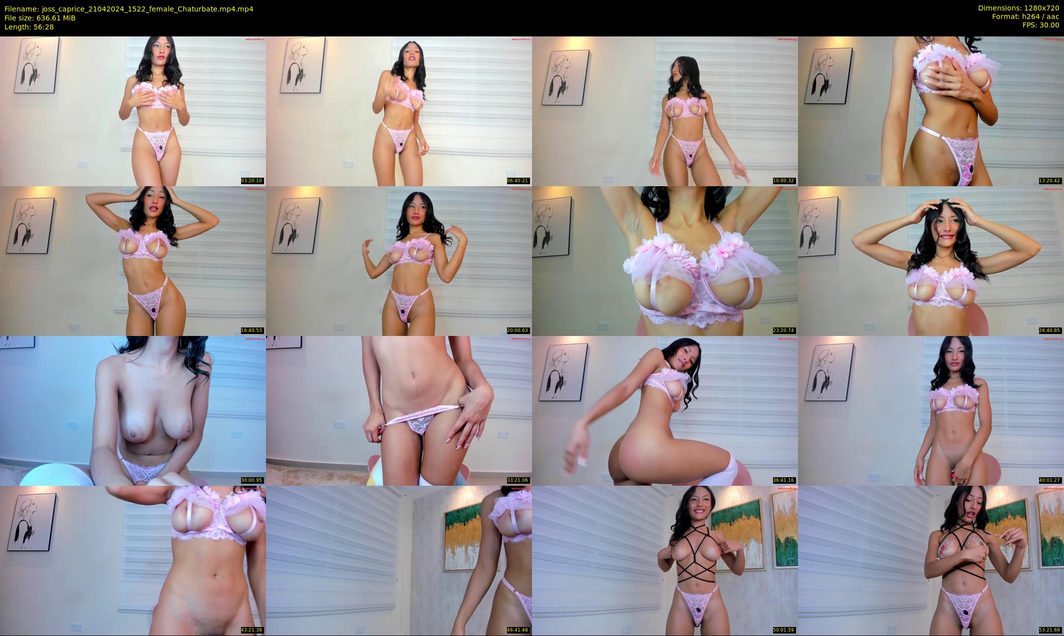 joss_caprice — 57 minute Chaturbate female cam show recording, 720p, Apr 21, 2024