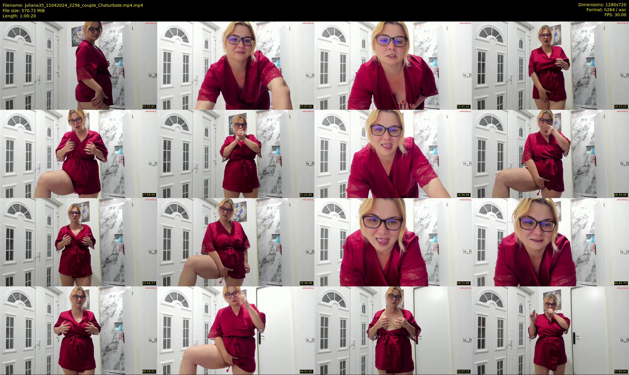 juliana35 — 61 minute Chaturbate couple cam show recording, 720p, Apr 21, 2024