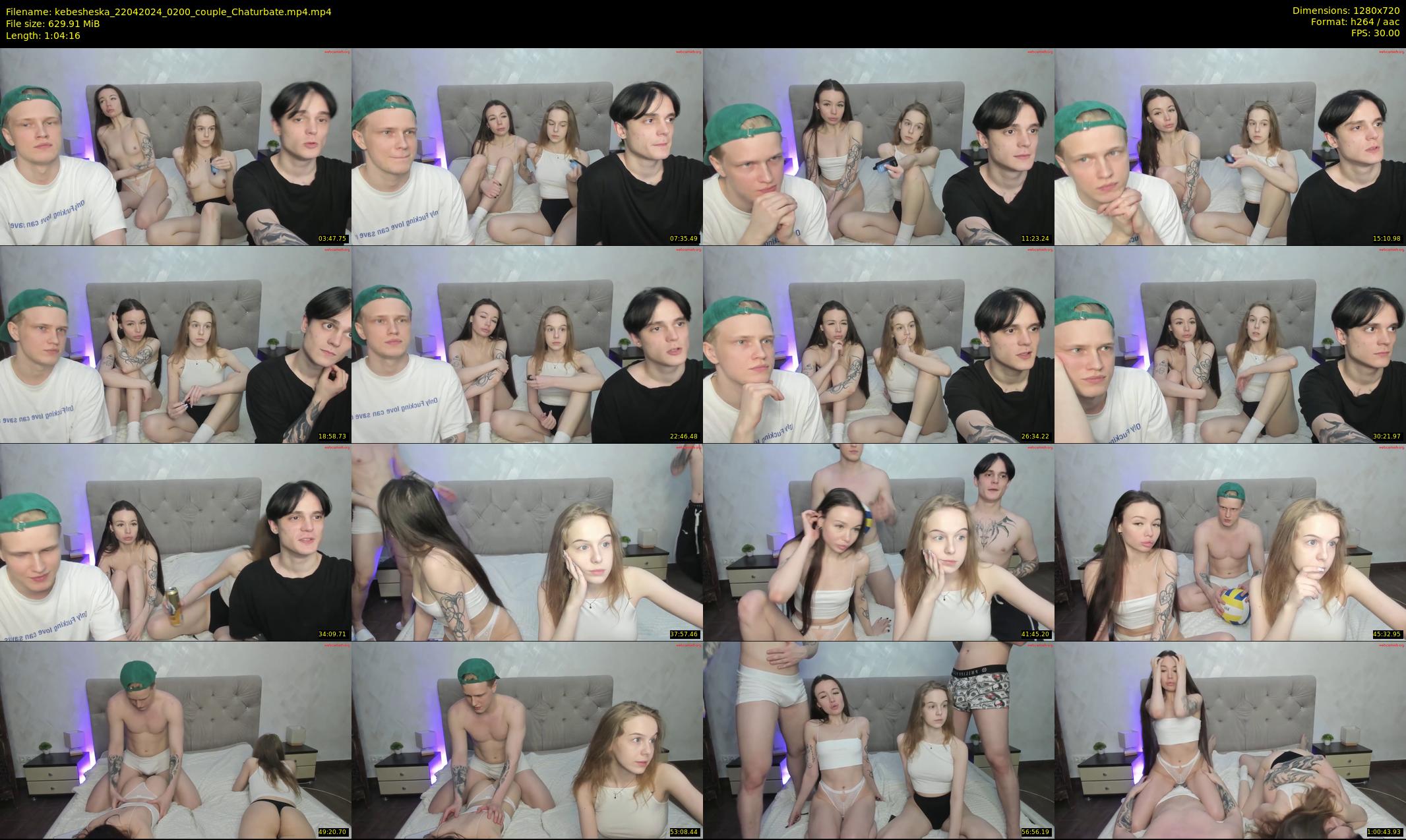 kebesheska — 65 minute Chaturbate couple cam show recording, 720p, Apr 22, 2024