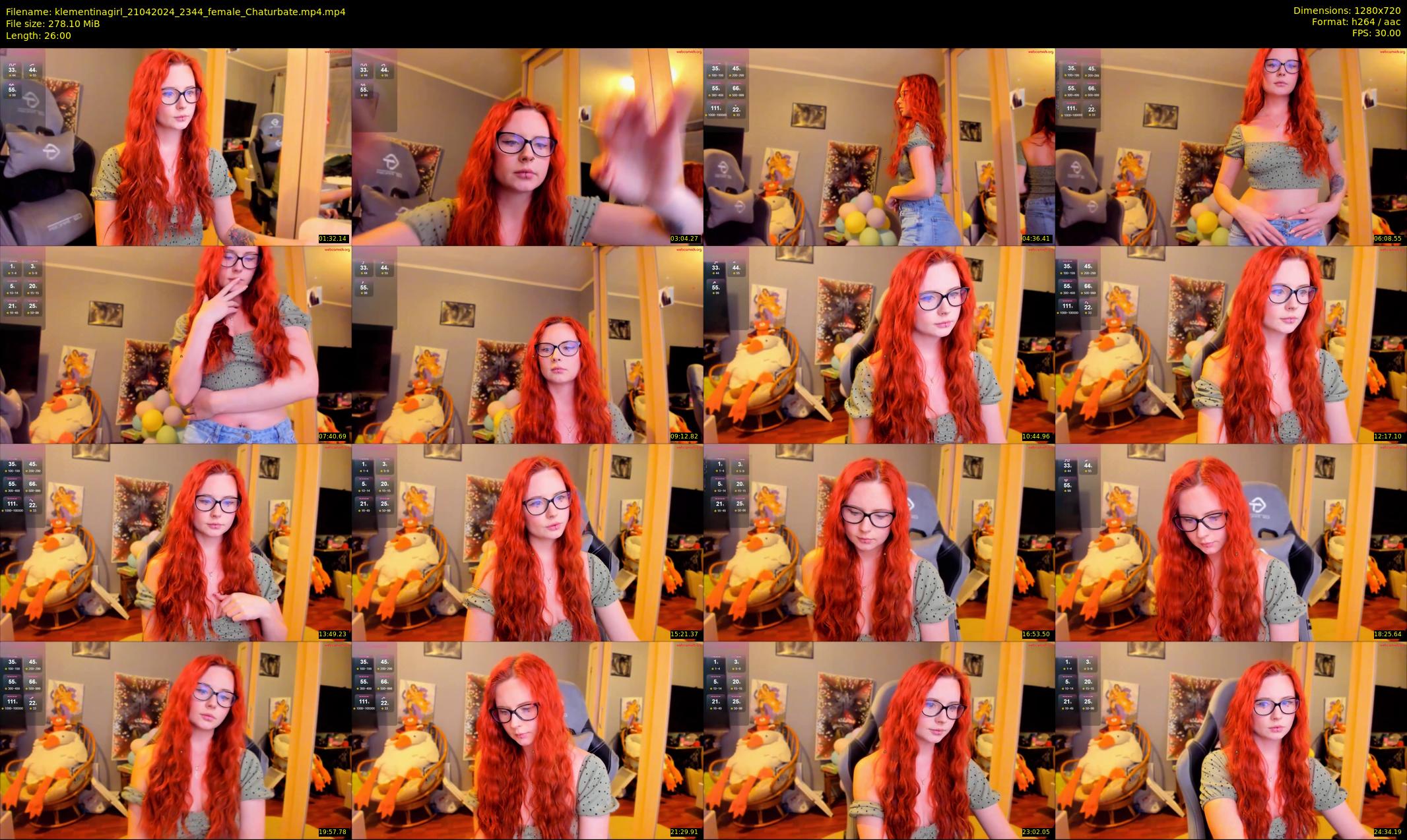 klementinagirl — 26 minute Chaturbate female cam show recording, 720p, Apr 21, 2024