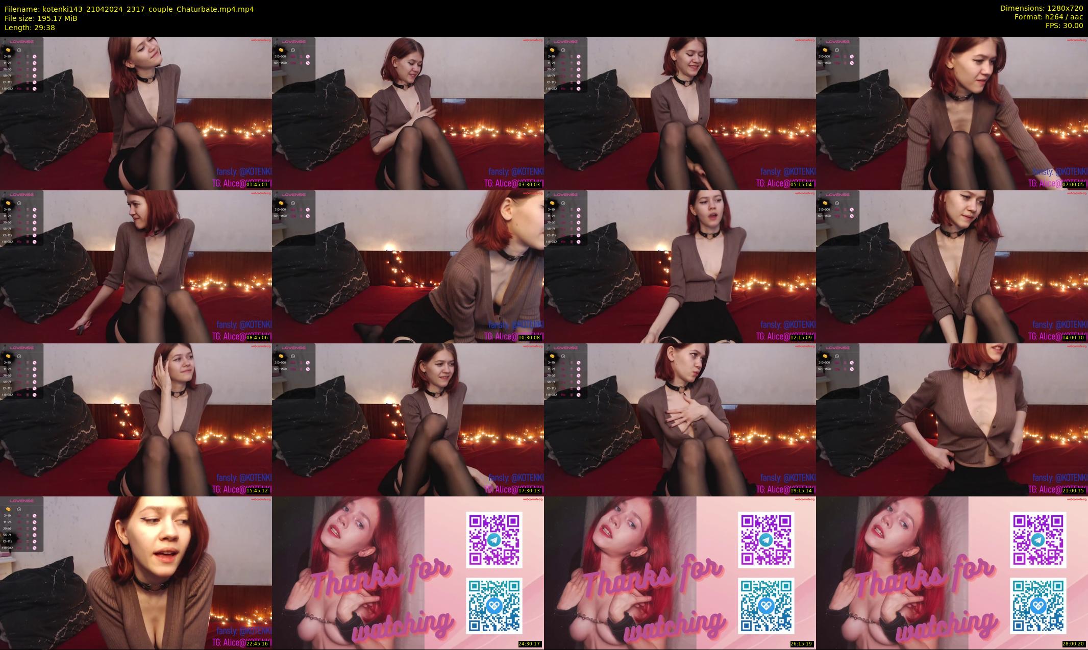 kotenki143 — 30 minute Chaturbate couple cam show recording, 720p, Apr 21, 2024