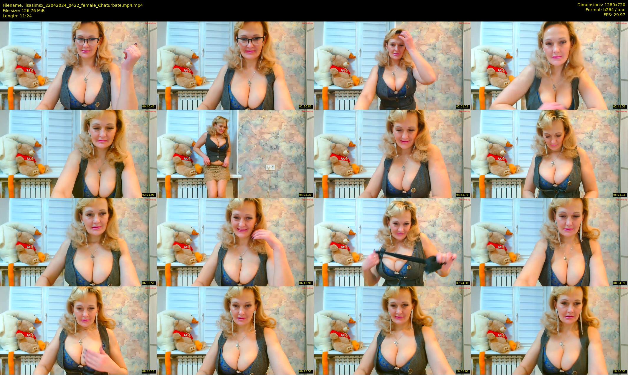 lisasimsx — 12 minute Chaturbate female cam show recording, 720p, Apr 22, 2024