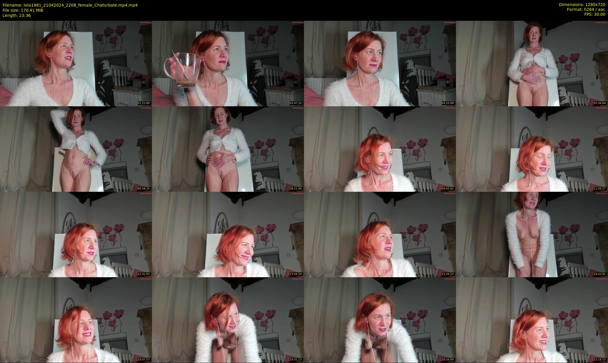 lola1981 — 24 minute Chaturbate female cam show recording, 720p, Apr 21, 2024