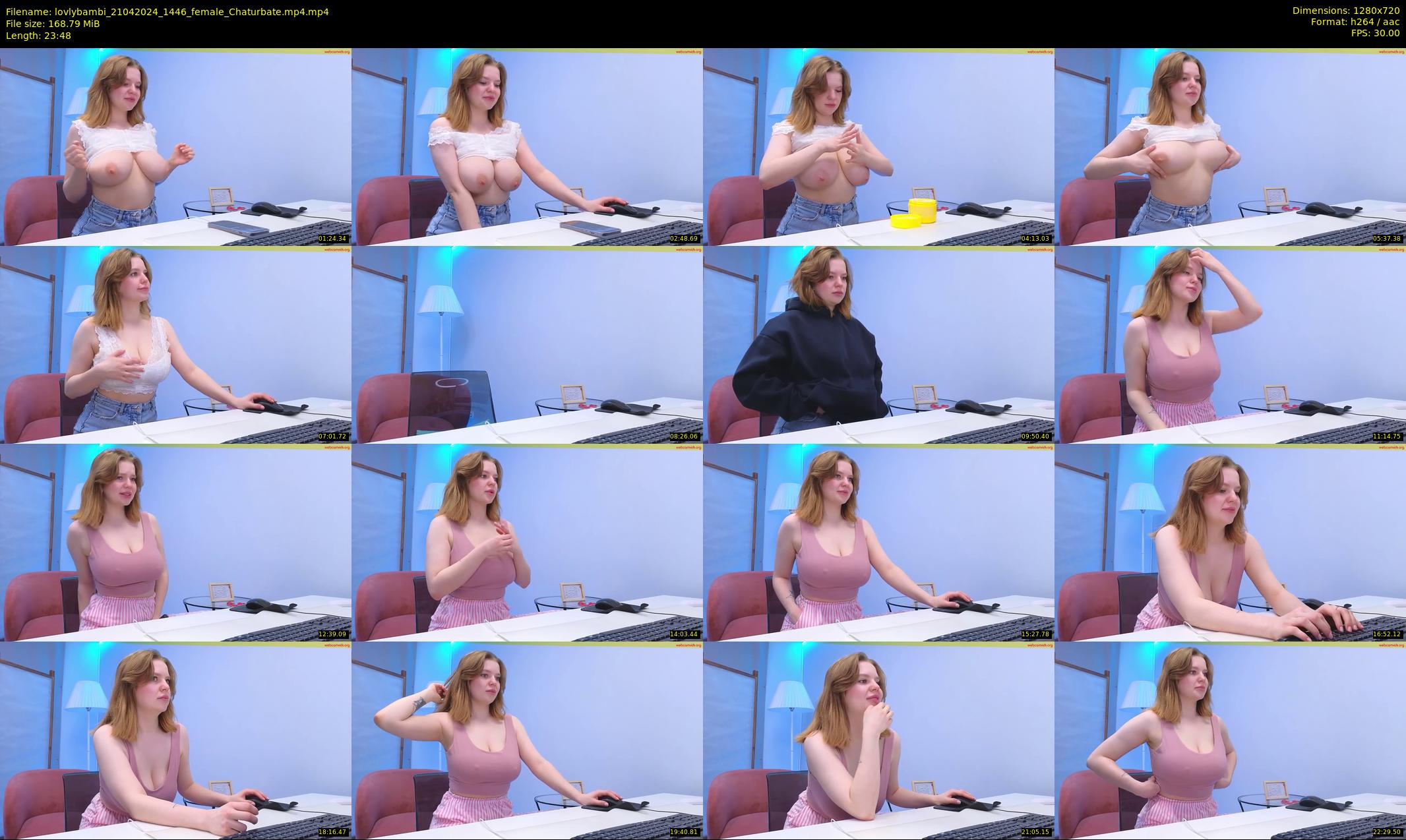 lovlybambi — 24 minute Chaturbate female cam show recording, 720p, Apr 21, 2024