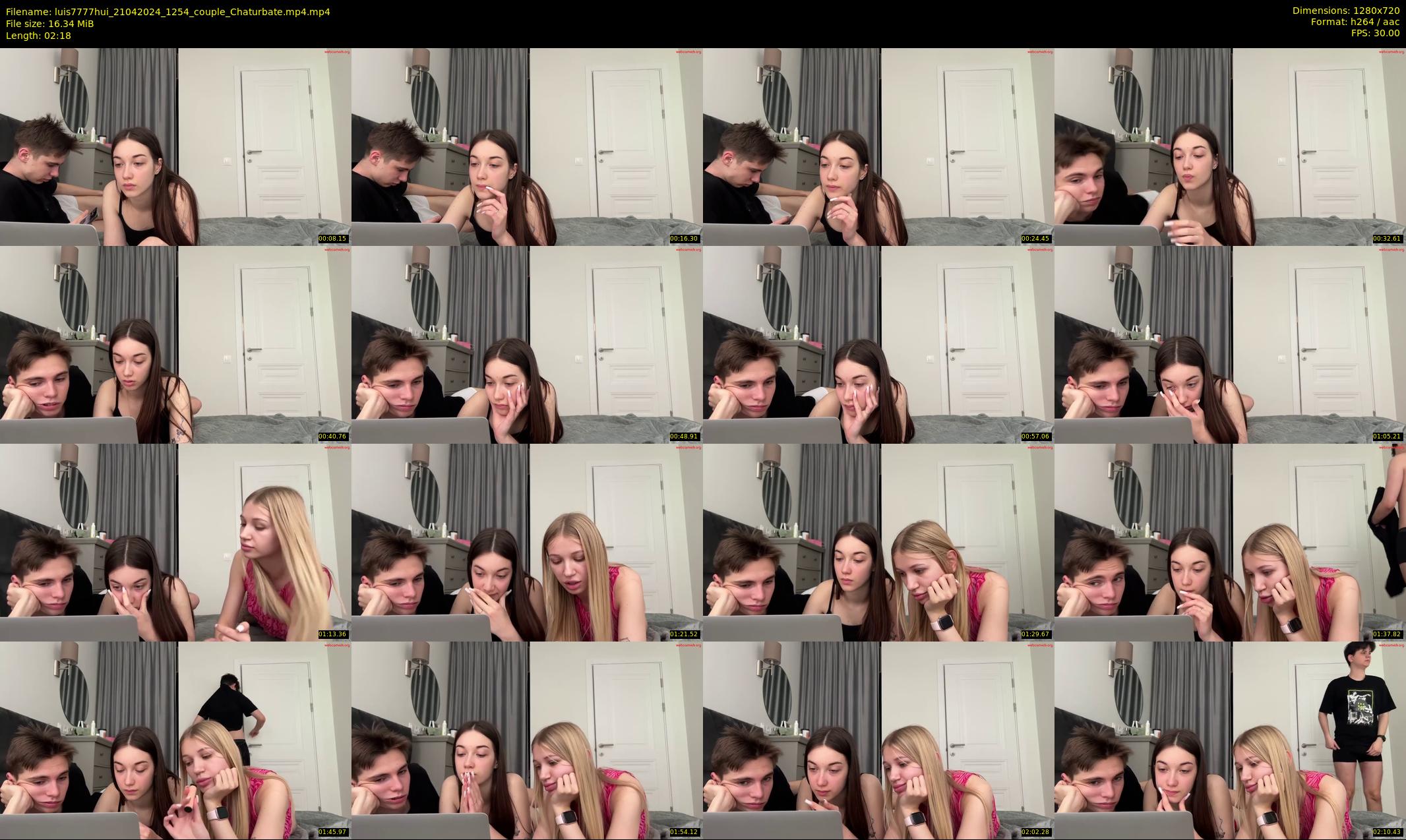 luis7777hui — 3 minute Chaturbate couple cam show recording, 720p, Apr 21, 2024