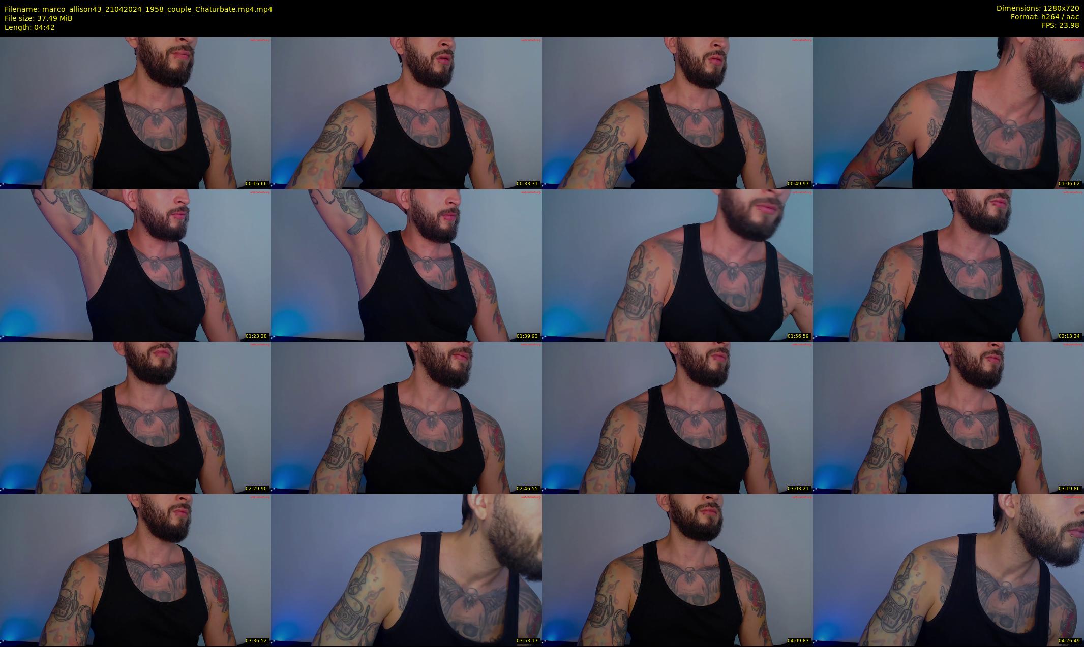 marco_allison43 — 5 minute Chaturbate couple cam show recording, 720p, Apr 21, 2024