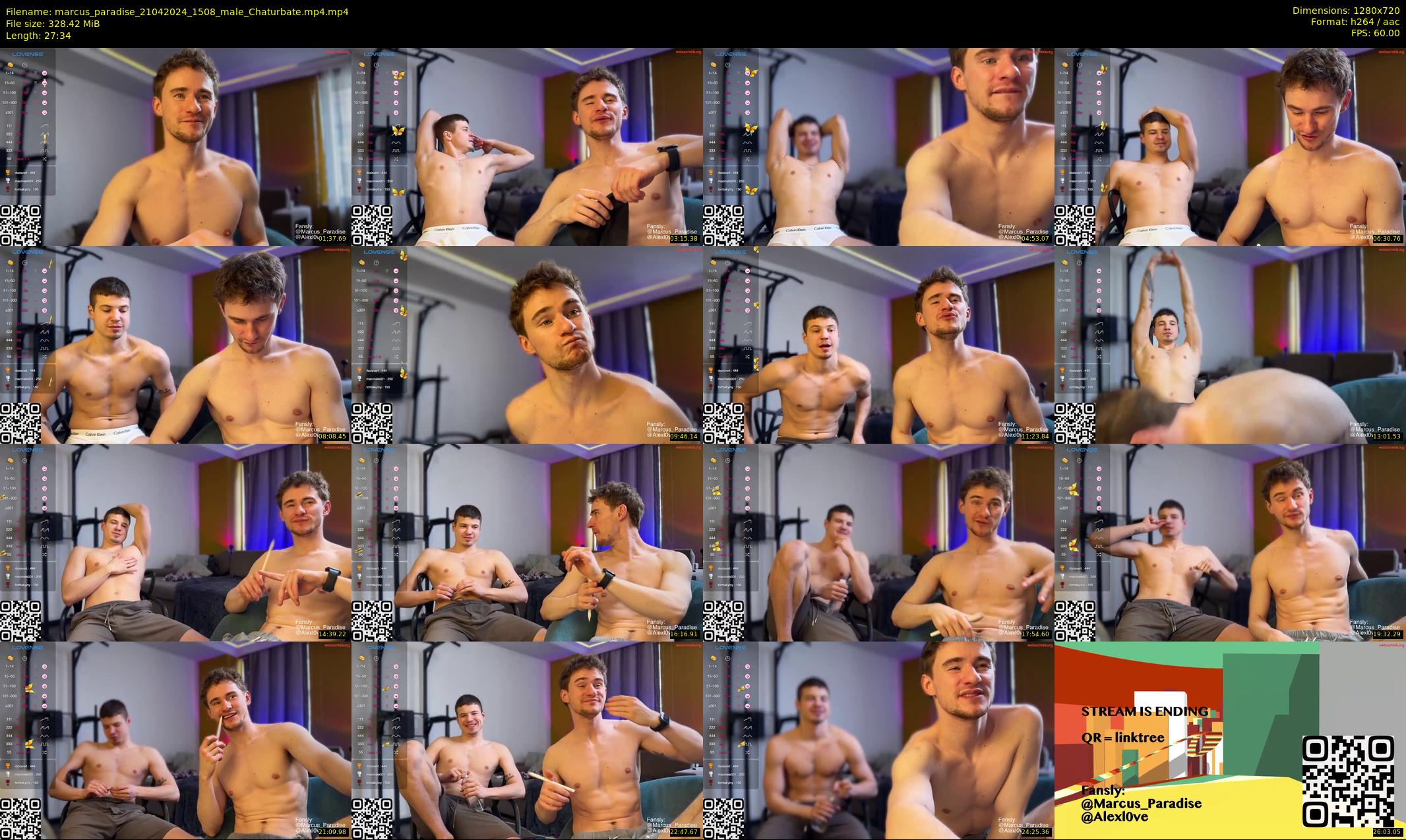 marcus_paradise — 28 minute Chaturbate male cam show recording, 720p, Apr 21, 2024