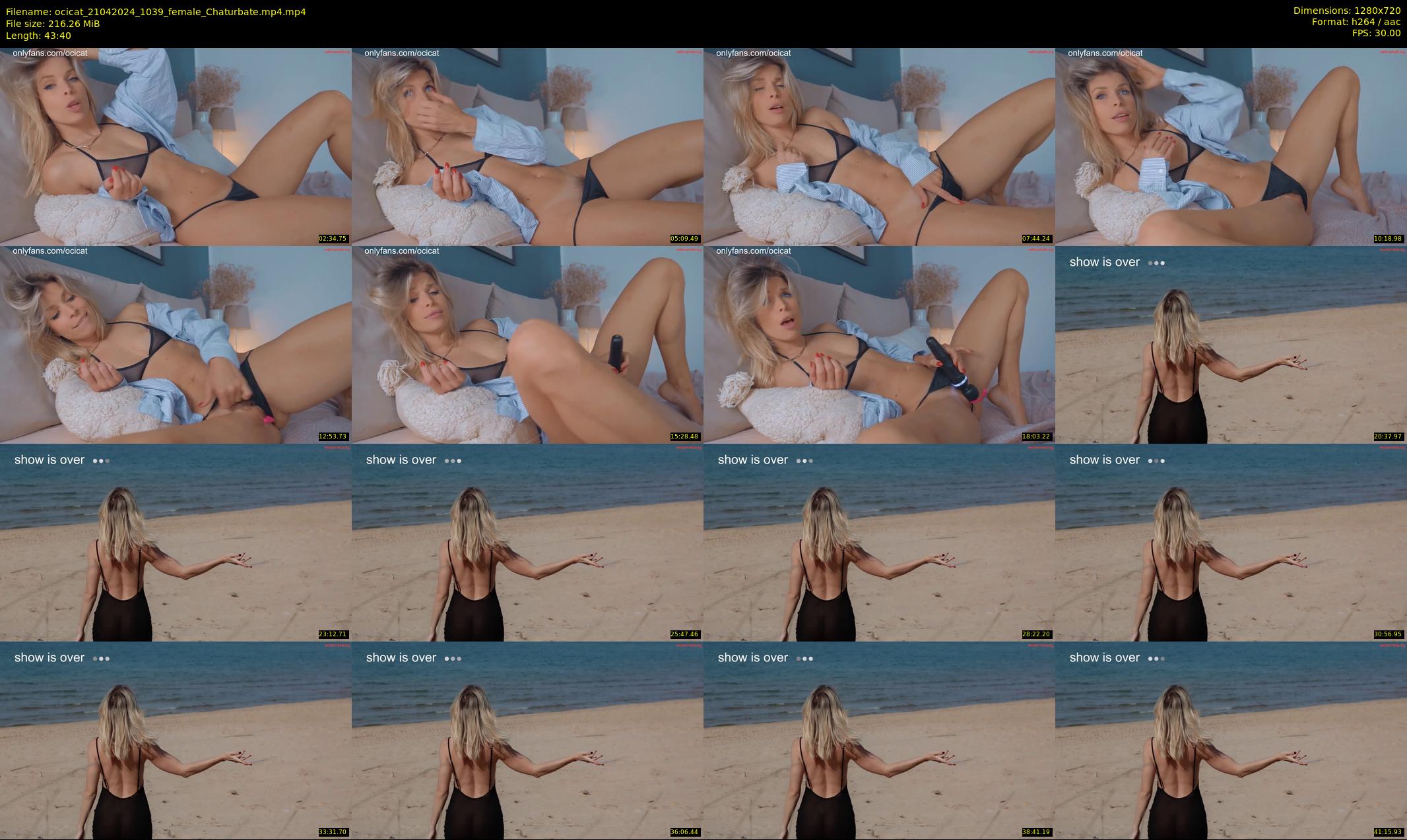 ocicat — 44 minute Chaturbate female cam show recording, 720p, Apr 21, 2024
