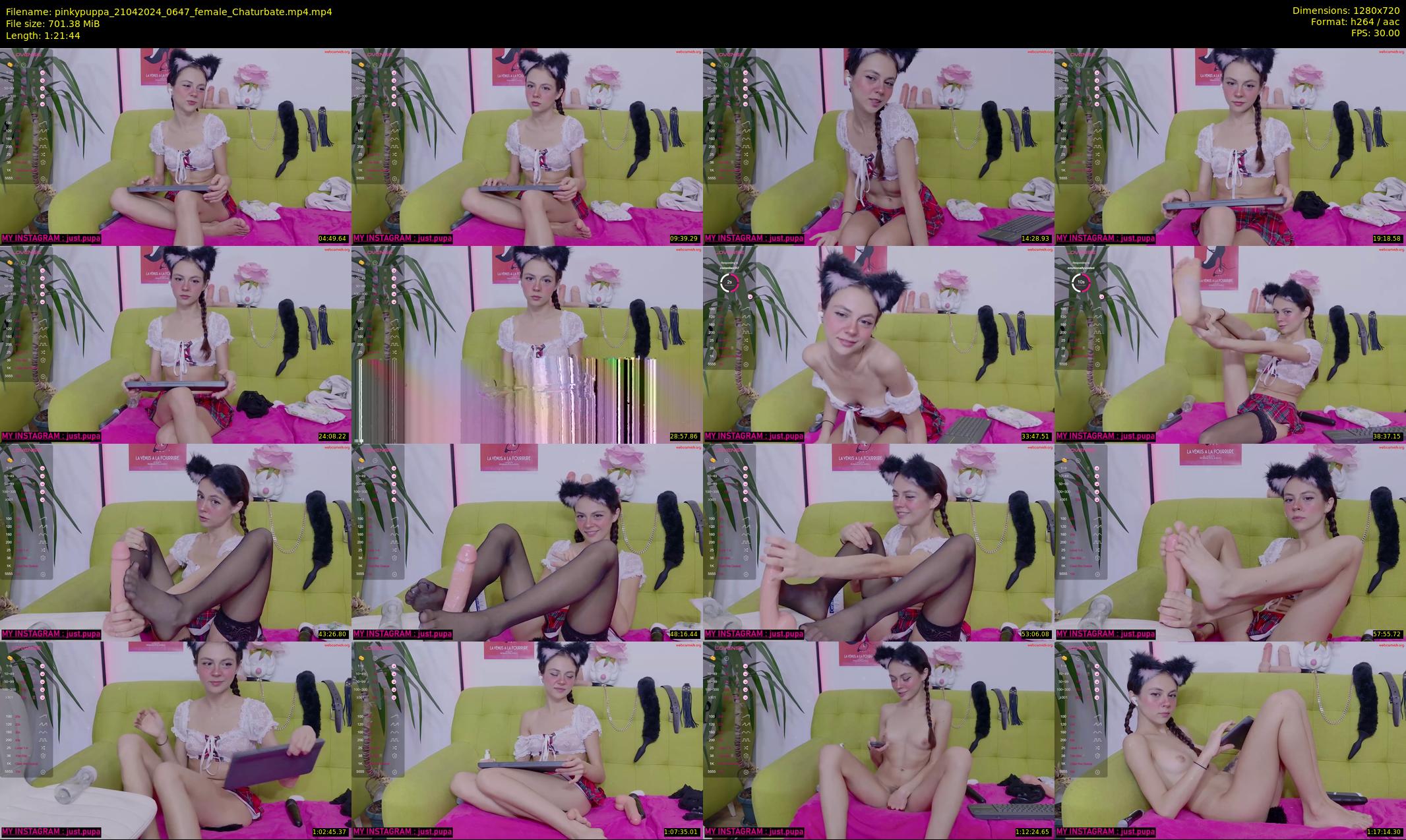 pinkypuppa — 82 minute Chaturbate female cam show recording, 720p, Apr 21, 2024
