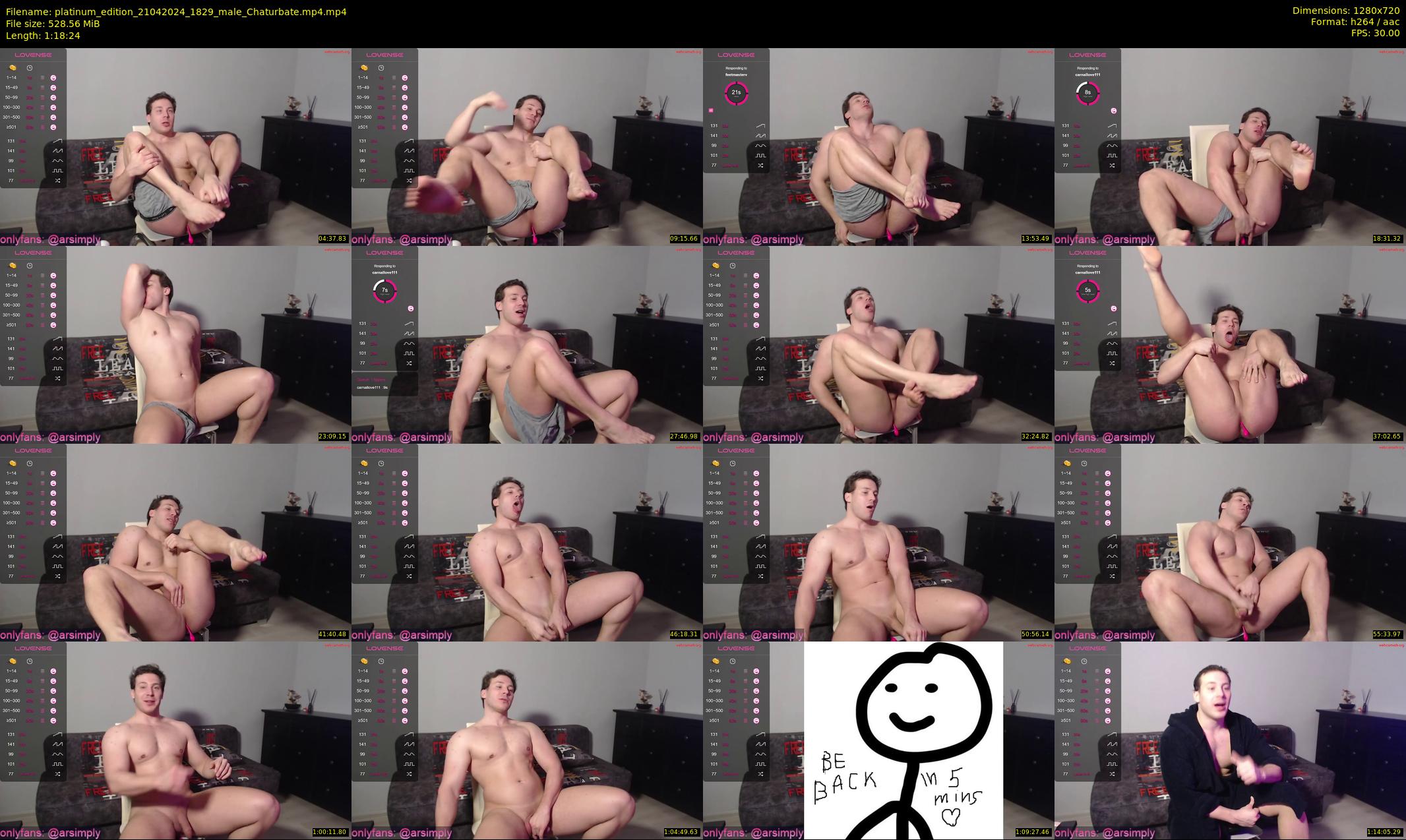 platinum_edition — 79 minute Chaturbate male cam show recording, 720p, Apr 21, 2024