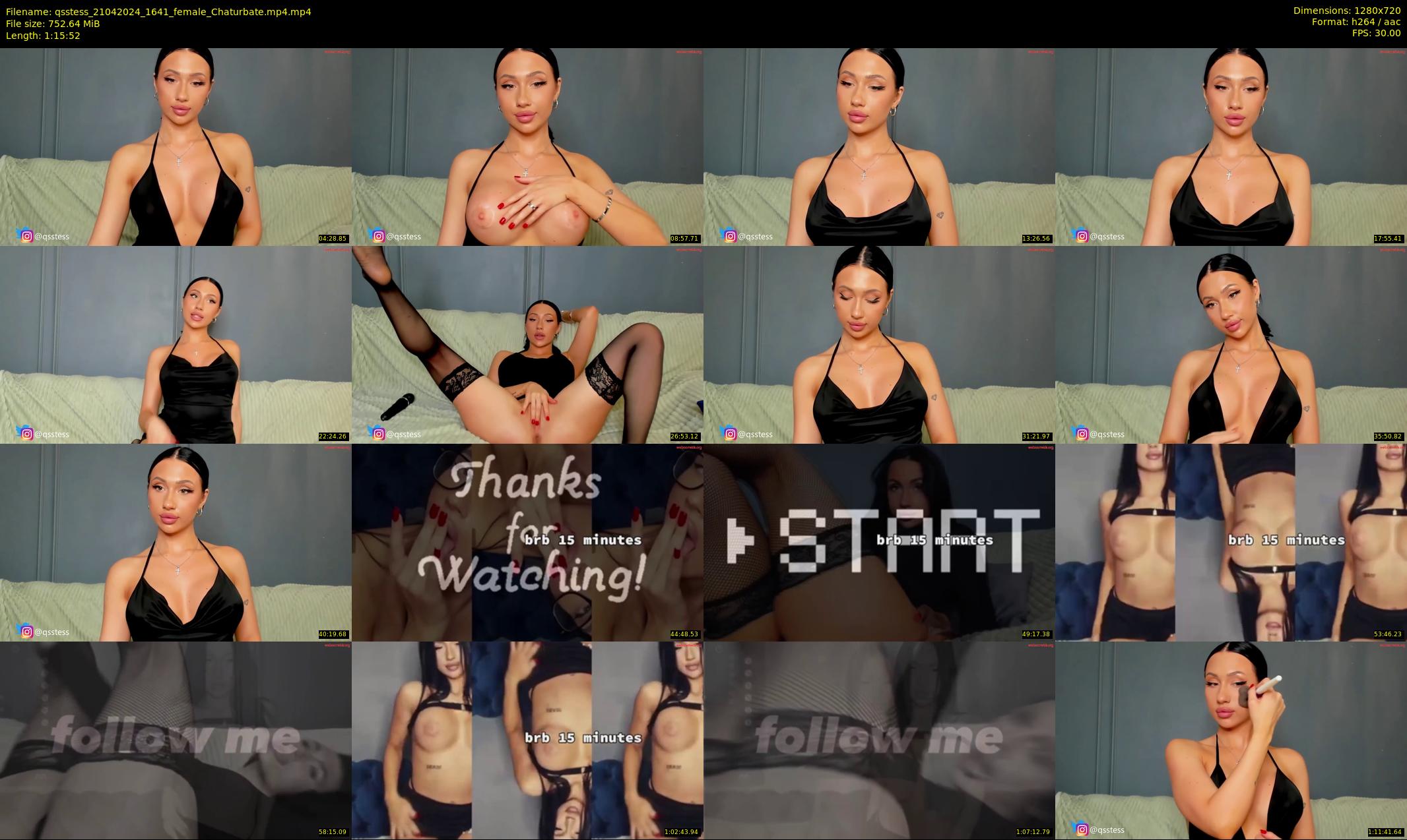 qsstess — 76 minute Chaturbate female cam show recording, 720p, Apr 21, 2024