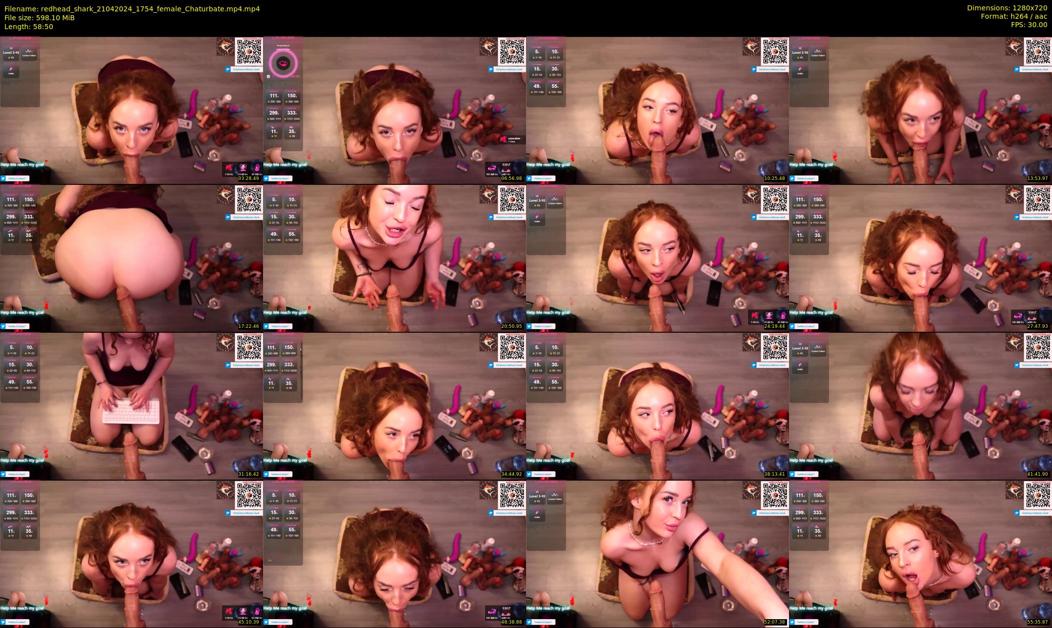 redhead_shark — 59 minute Chaturbate female cam show recording, 720p, Apr 21, 2024