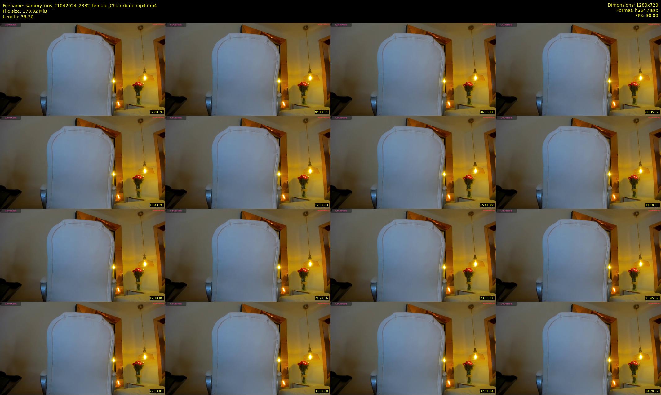 sammy_rios — 37 minute Chaturbate female cam show recording, 720p, Apr 21, 2024