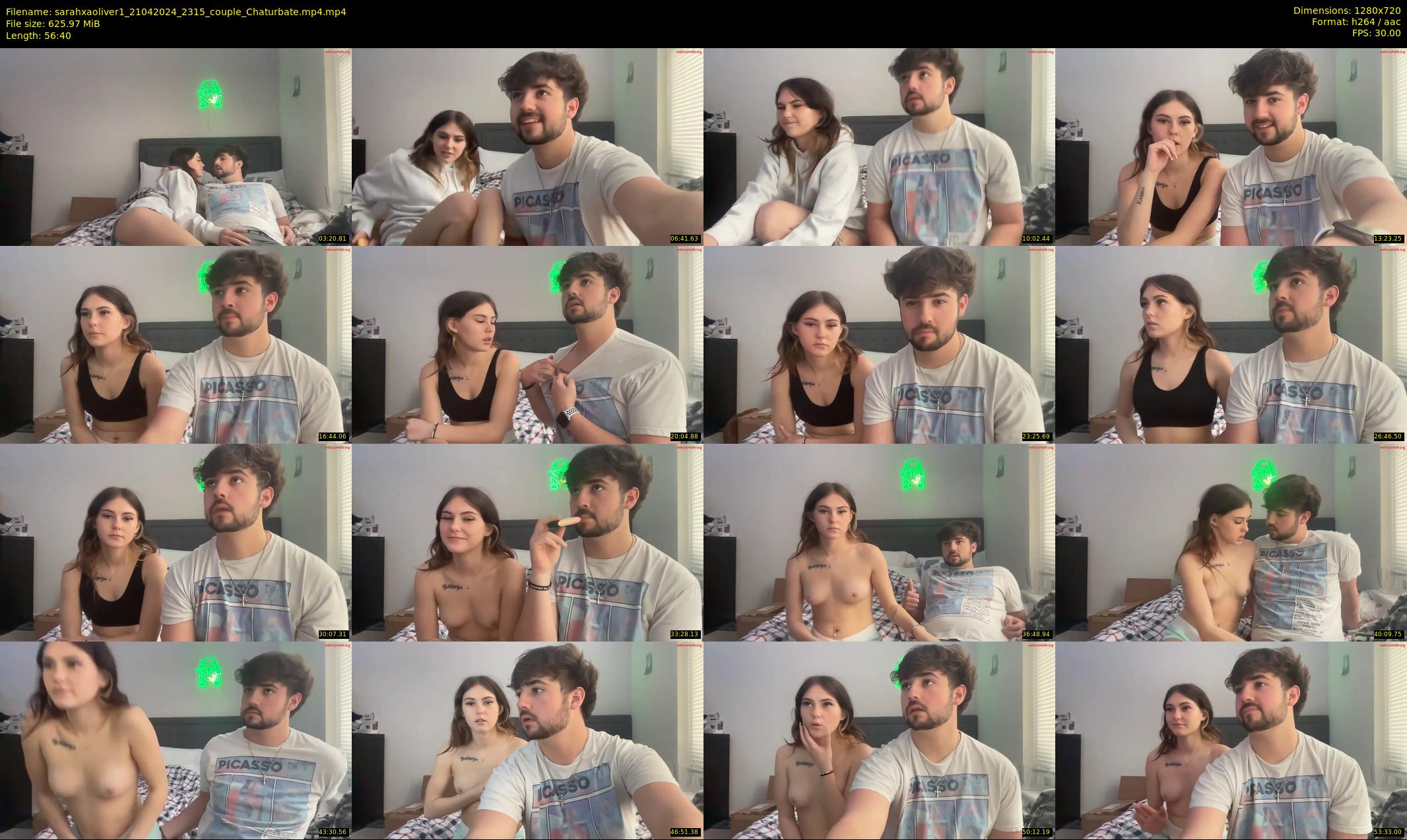 sarahxaoliver1 — 57 minute Chaturbate couple cam show recording, 720p, Apr 21, 2024