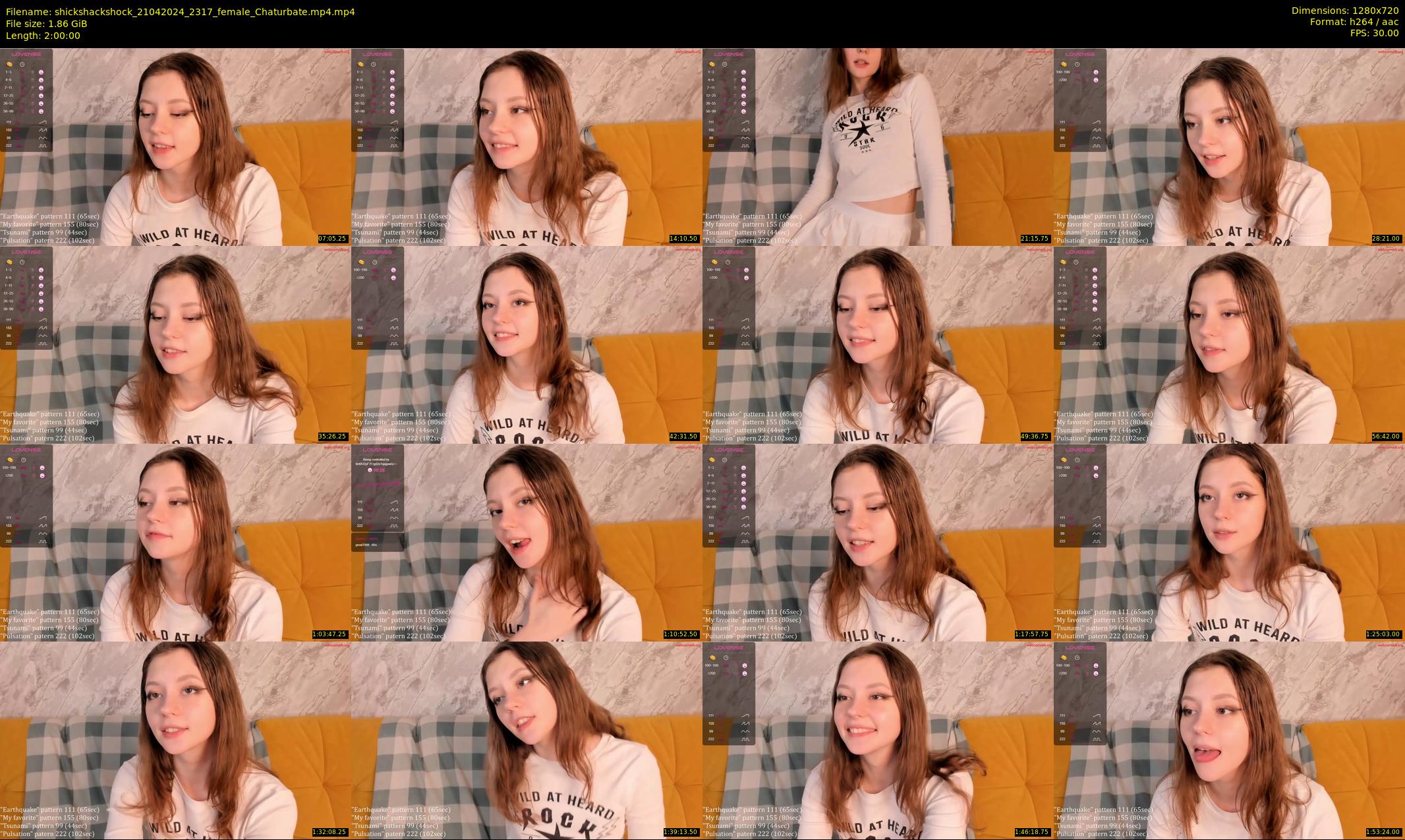 shickshackshock — 120 minute Chaturbate female cam show recording, 720p, Apr 21, 2024