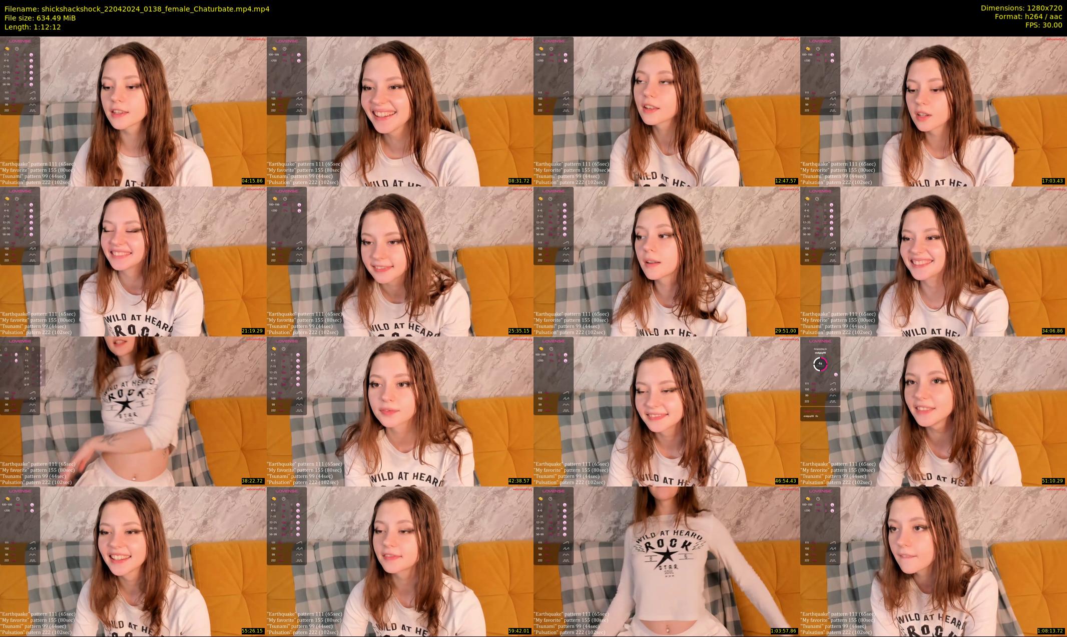 shickshackshock — 73 minute Chaturbate female cam show recording, 720p, Apr 22, 2024