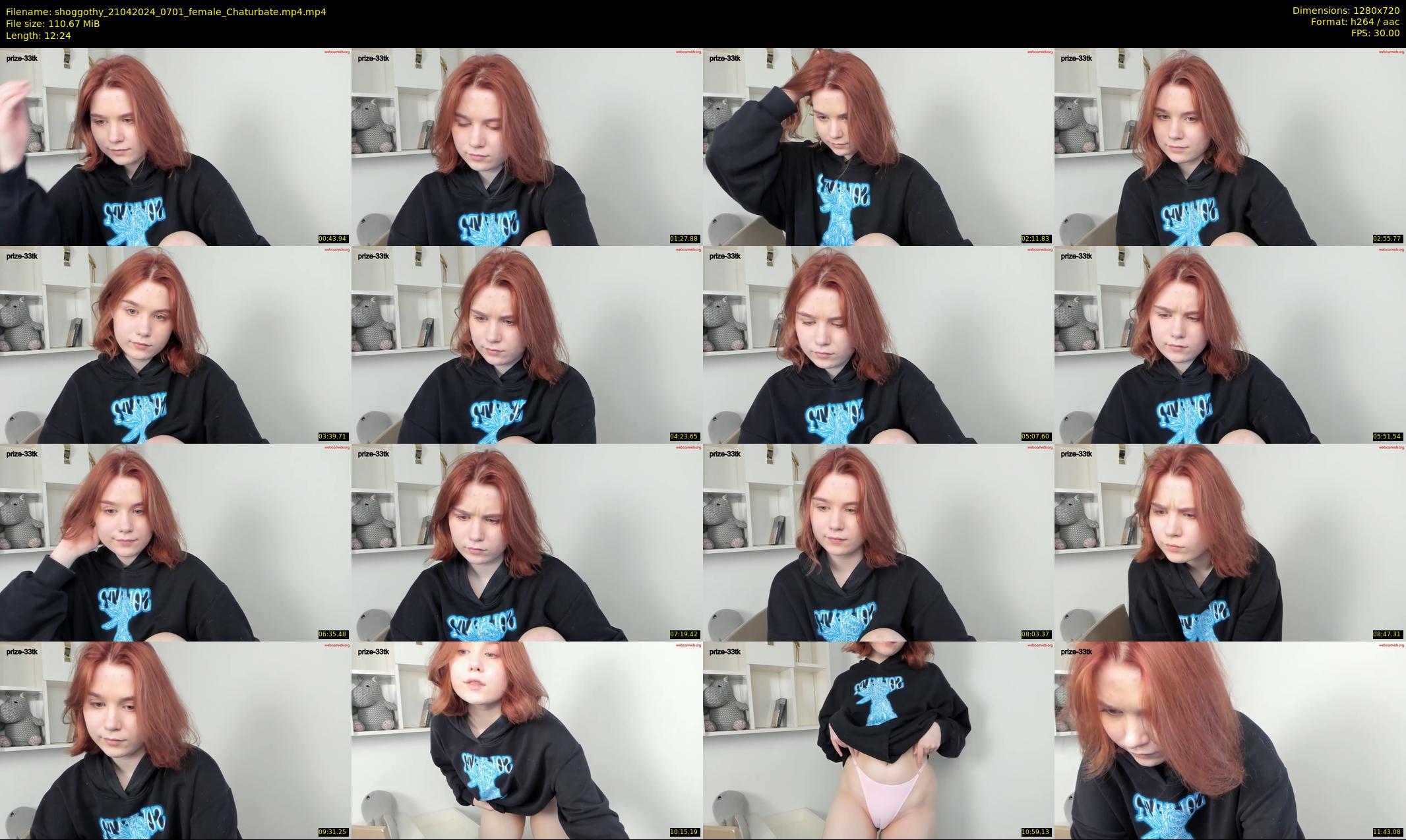 shoggothy — 13 minute Chaturbate female cam show recording, 720p, Apr 21, 2024