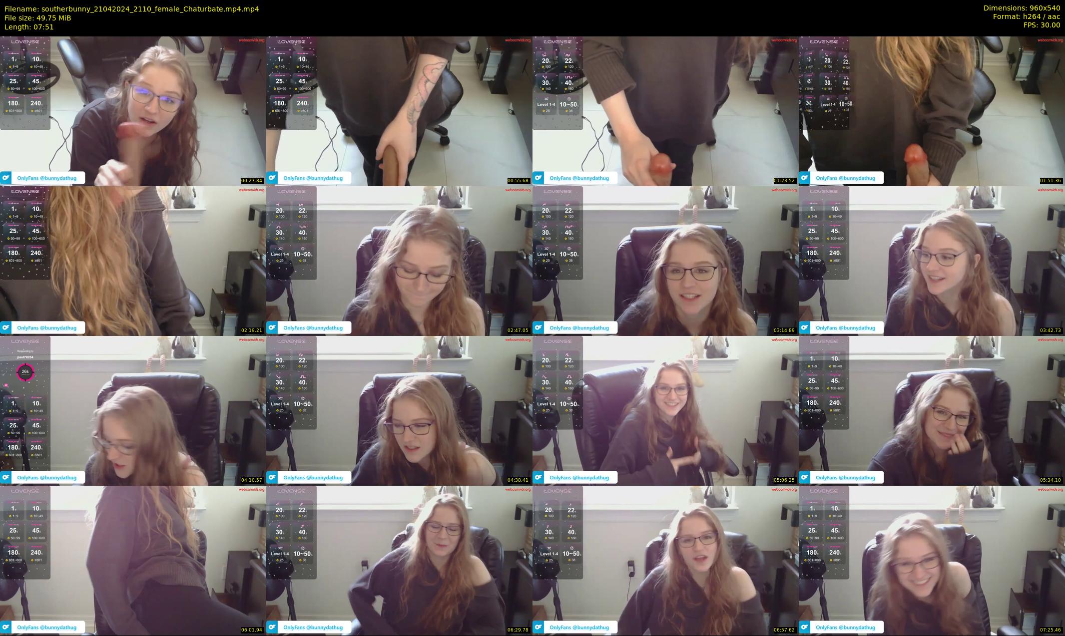 southerbunny — 8 minute Chaturbate female cam show recording, 480p, Apr 21, 2024