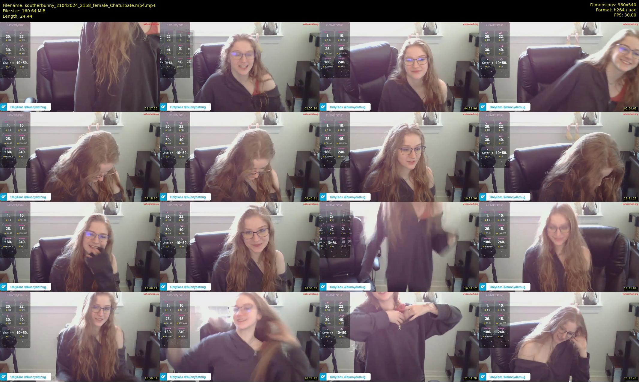 southerbunny — 25 minute Chaturbate female cam show recording, 480p, Apr 21, 2024
