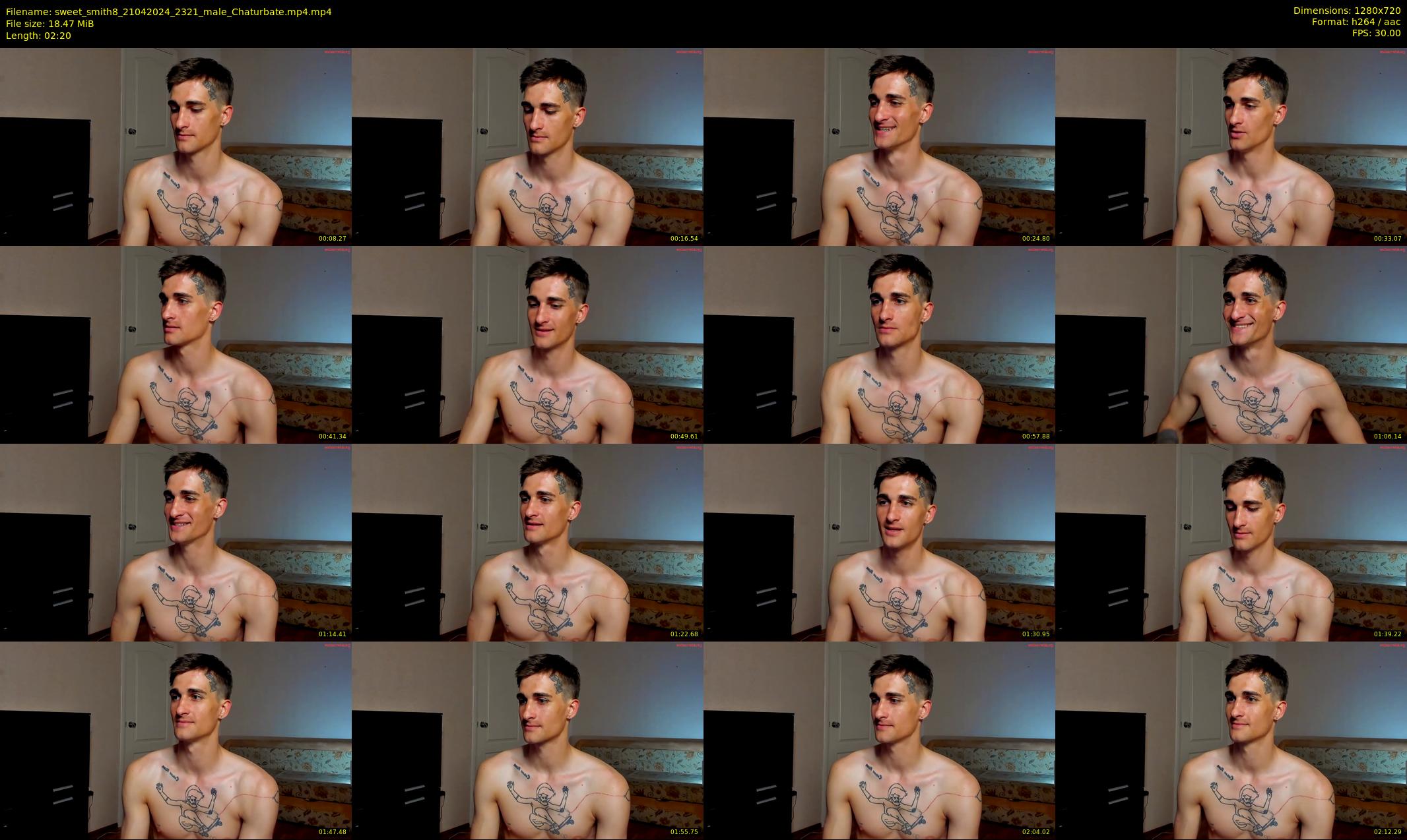 sweet_smith8 — 3 minute Chaturbate male cam show recording, 720p, Apr 21, 2024