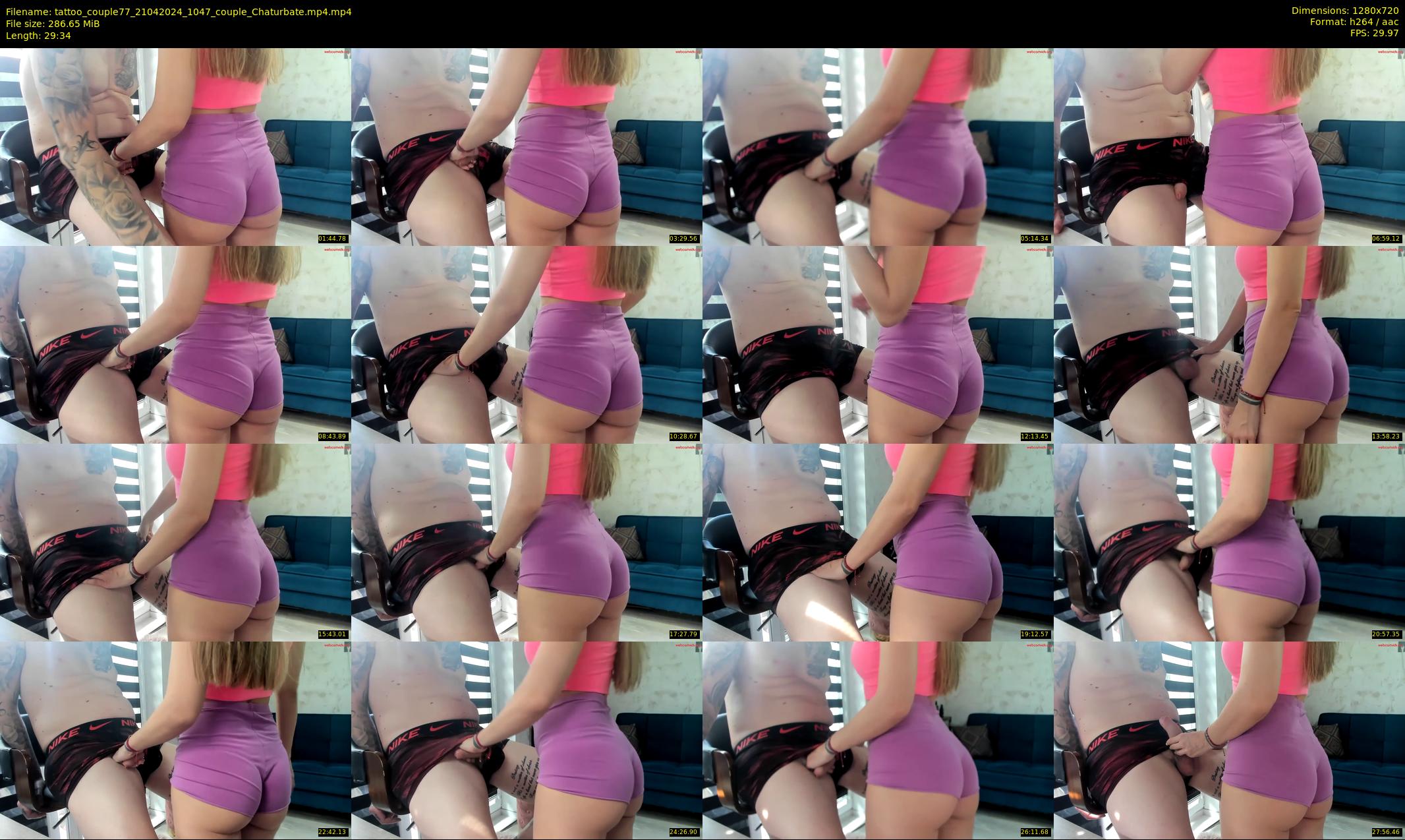 tattoo_couple77 — 30 minute Chaturbate couple cam show recording, 720p, Apr 21, 2024