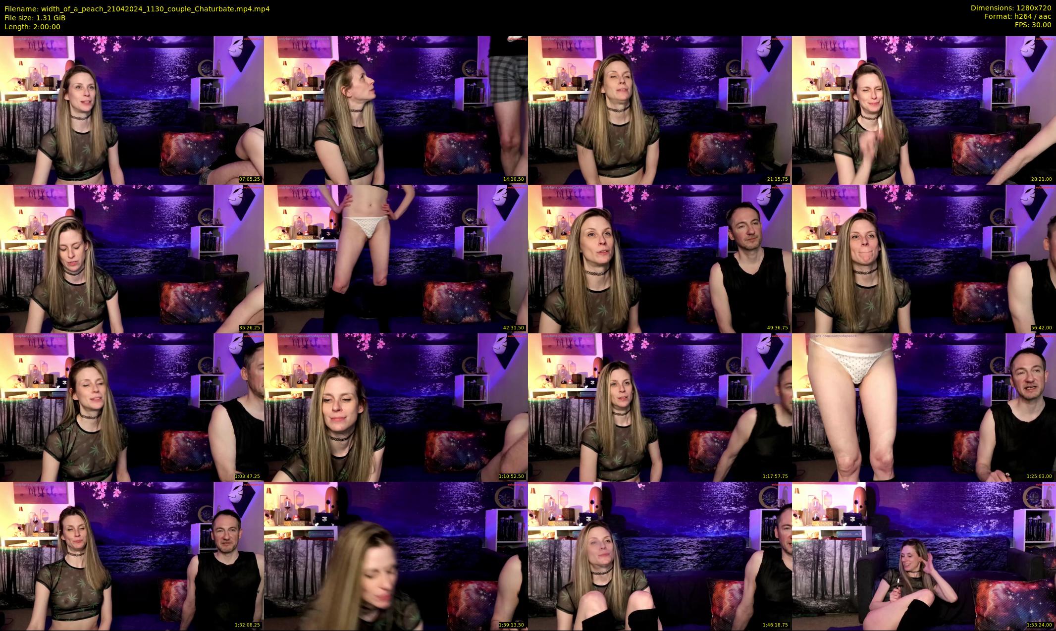 width_of_a_peach — 120 minute Chaturbate couple cam show recording, 720p, Apr 21, 2024
