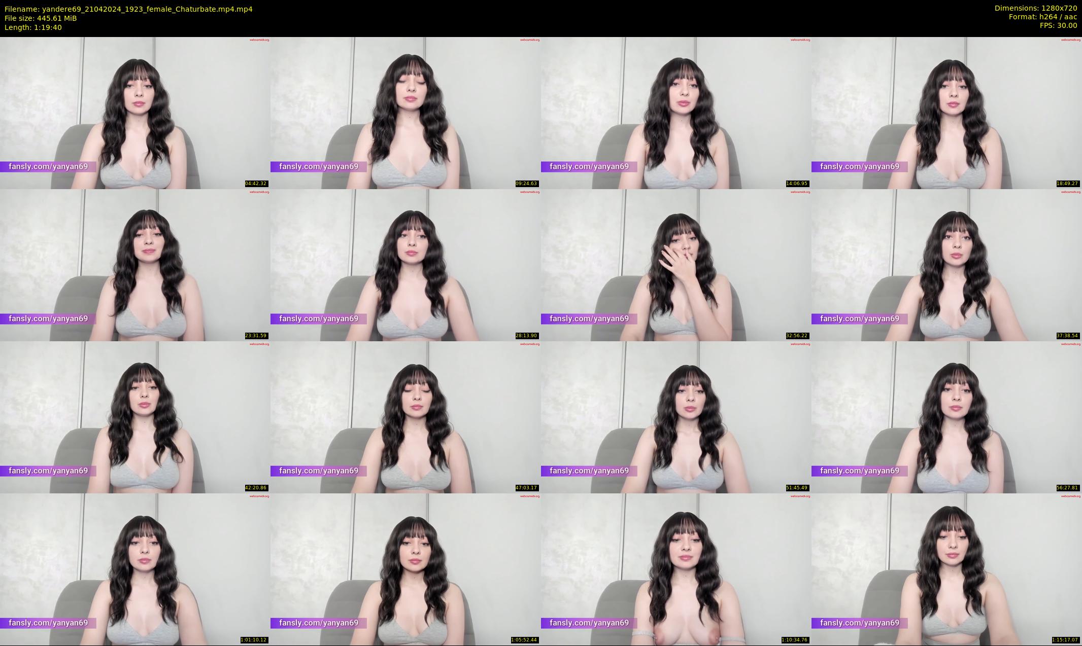 yandere69 — 80 minute Chaturbate female cam show recording, 720p, Apr 21, 2024