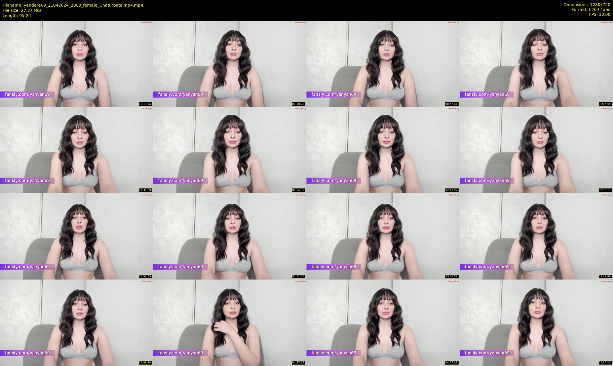 yandere69 — 6 minute Chaturbate female cam show recording, 720p, Apr 21, 2024