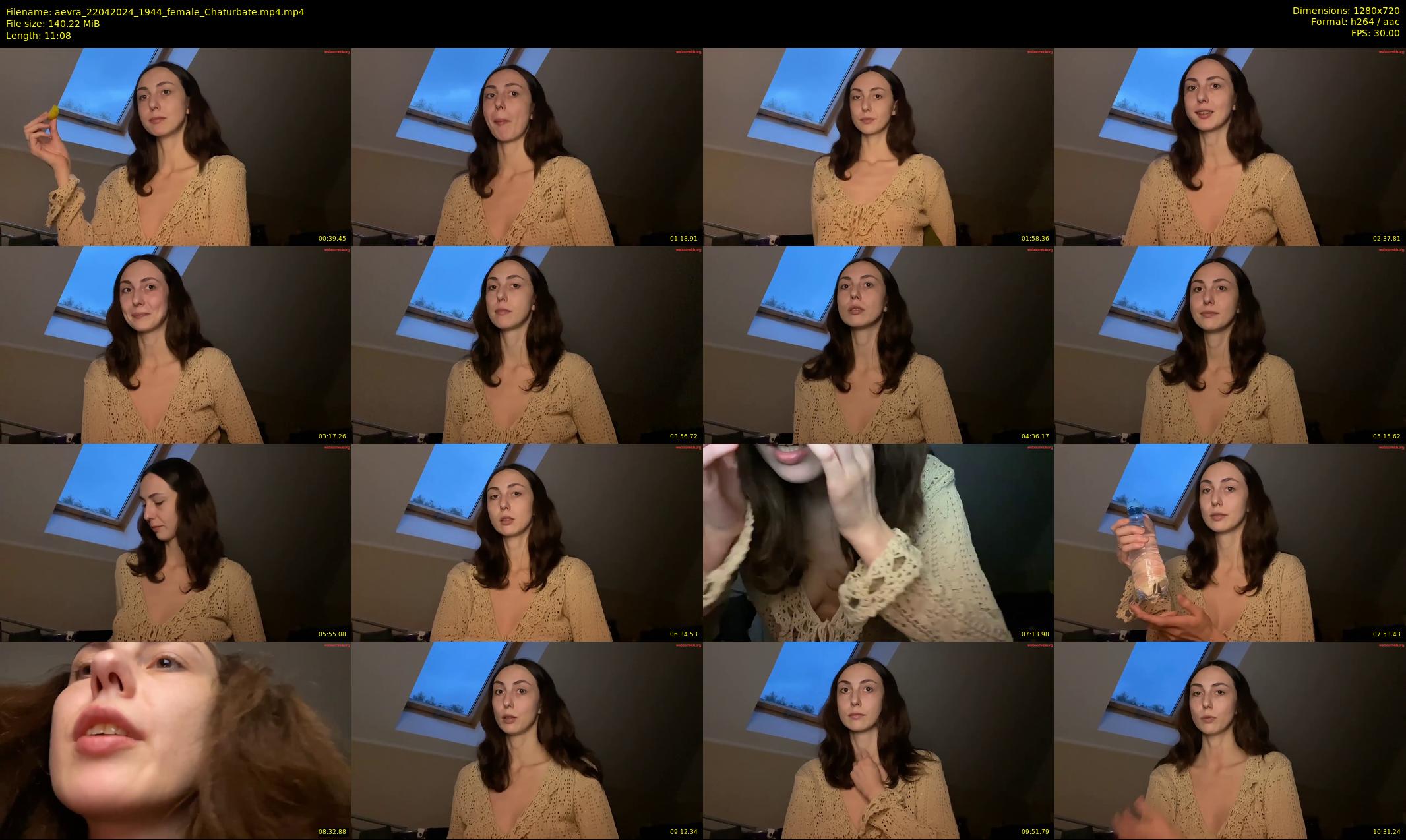 aevra — 12 minute Chaturbate female cam show recording, 720p, Apr 22, 2024