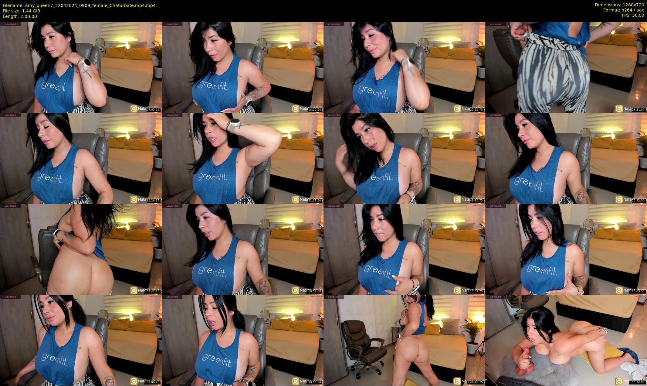 amy_queen7 — 120 minute Chaturbate female cam show recording, 720p, Apr 22, 2024