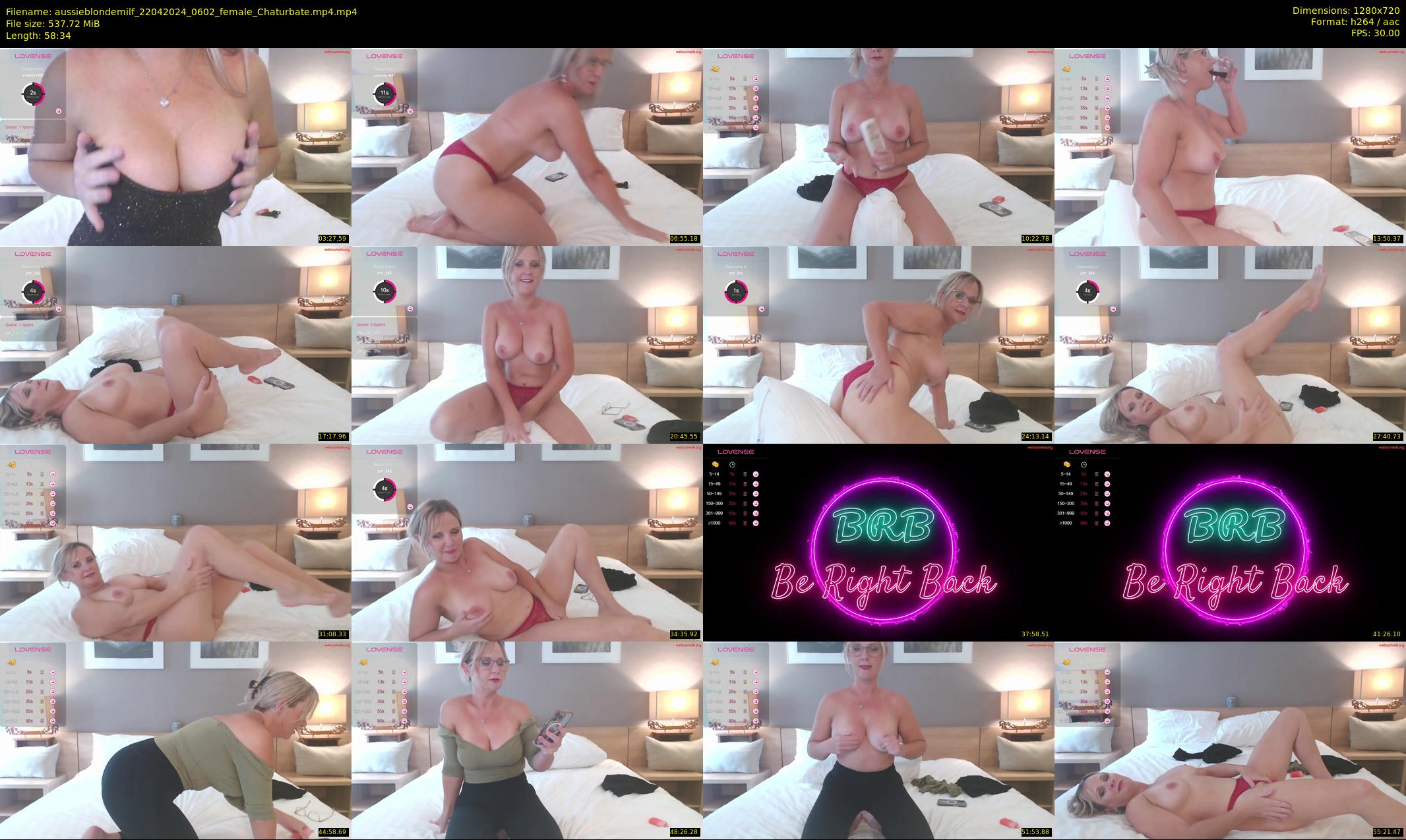 aussieblondemilf — 59 minute Chaturbate female cam show recording, 720p, Apr 22, 2024