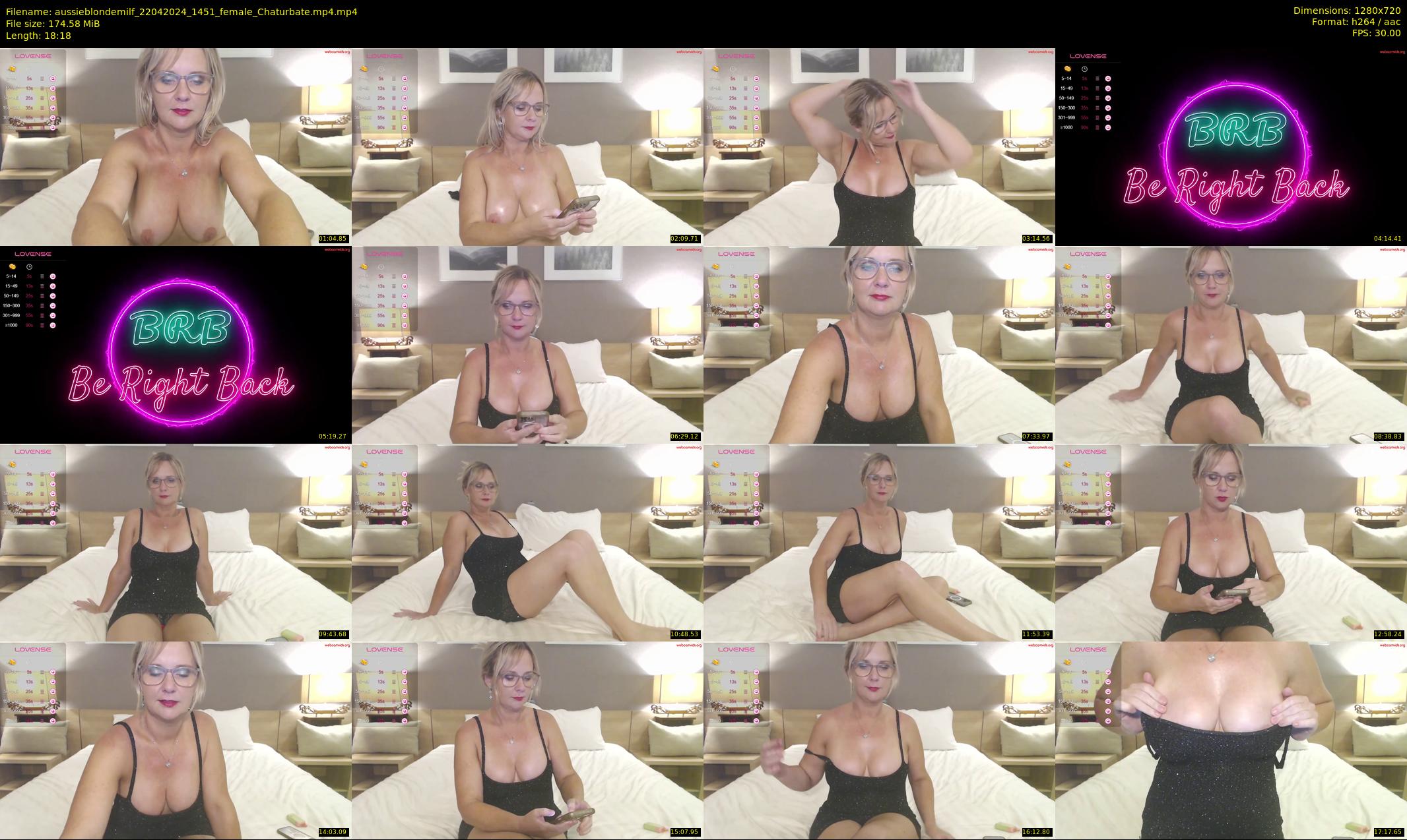 aussieblondemilf — 19 minute Chaturbate female cam show recording, 720p, Apr 22, 2024