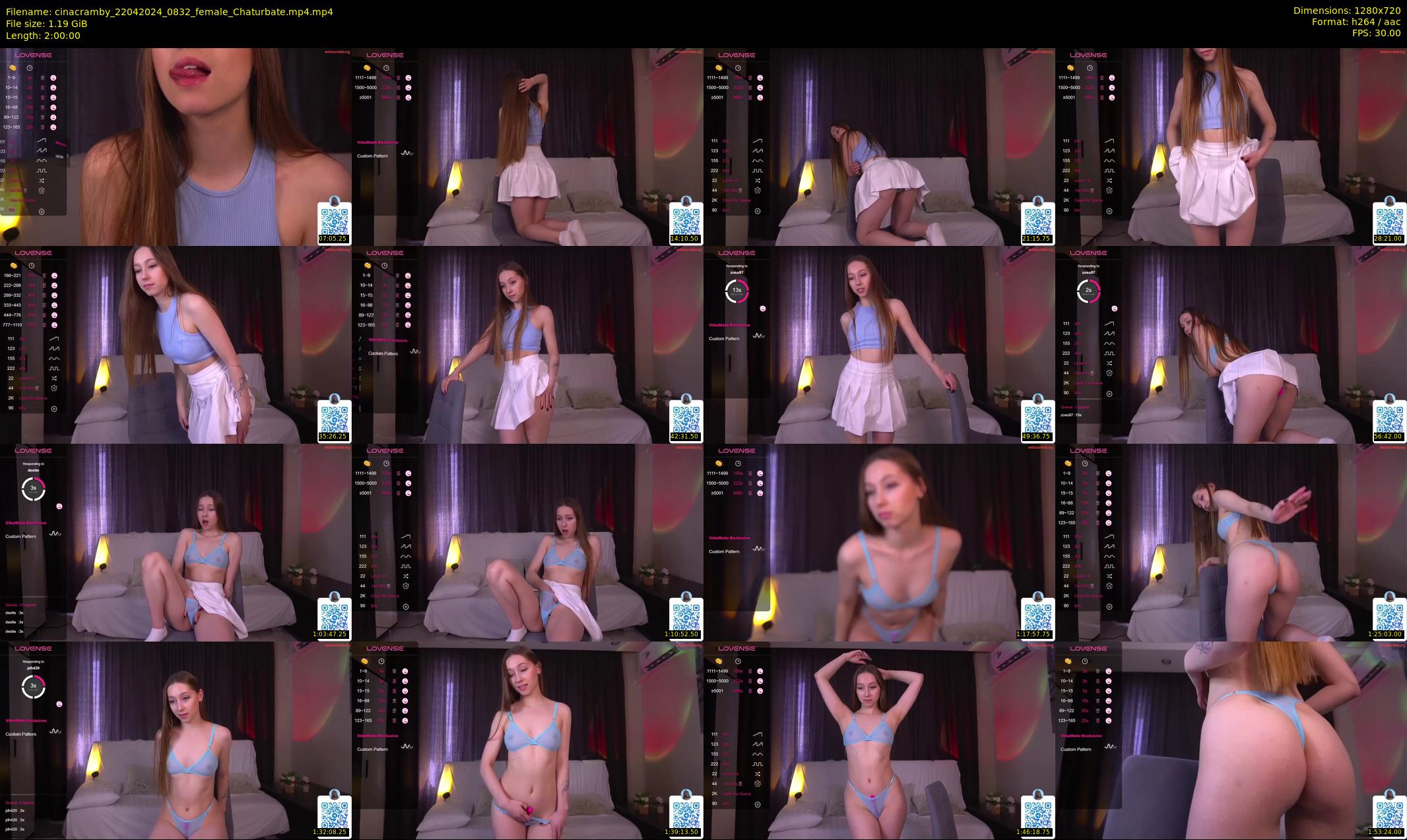 cinacramby — 120 minute Chaturbate female cam show recording, 720p, Apr 22, 2024