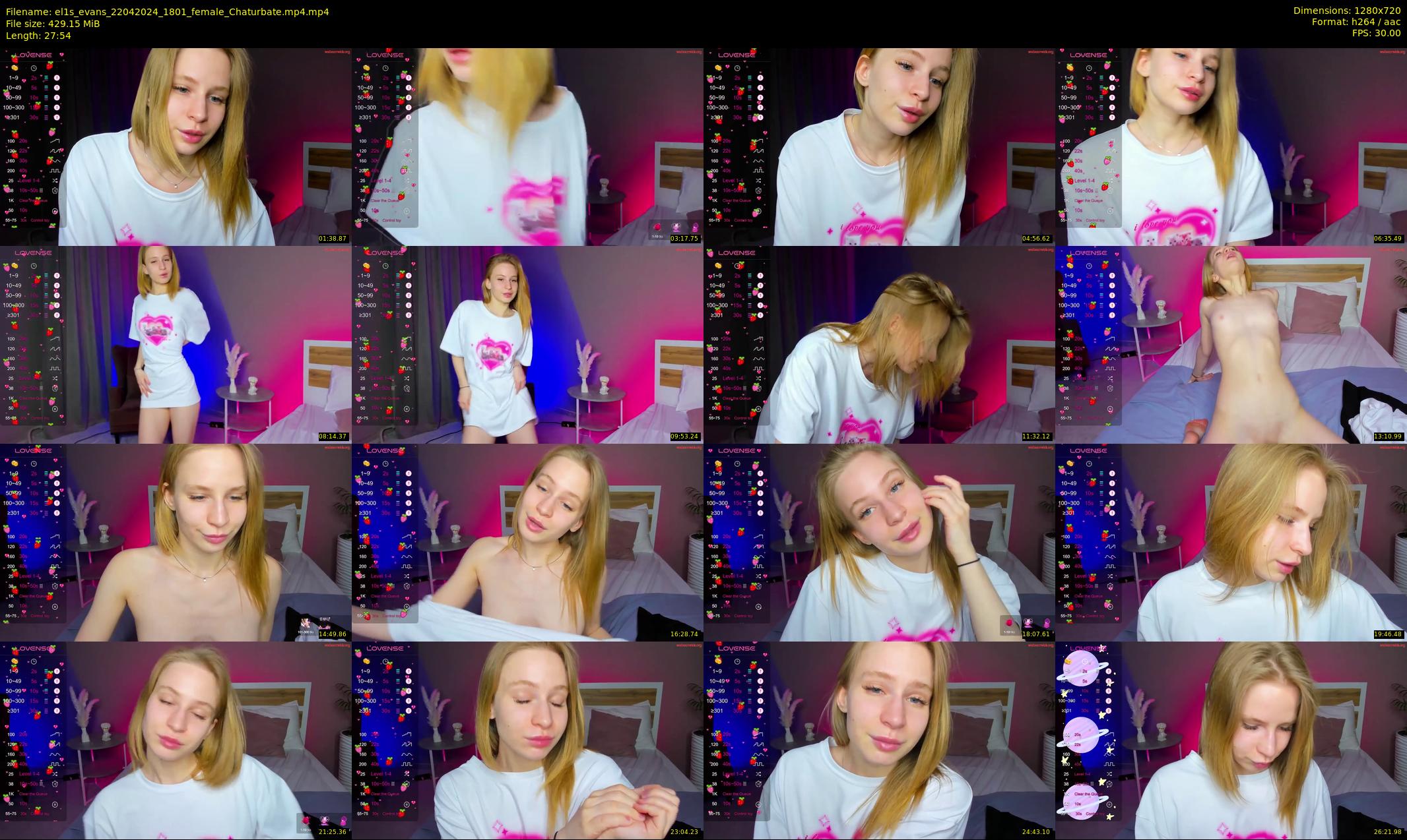 el1s_evans — 28 minute Chaturbate female cam show recording, 720p, Apr 22, 2024