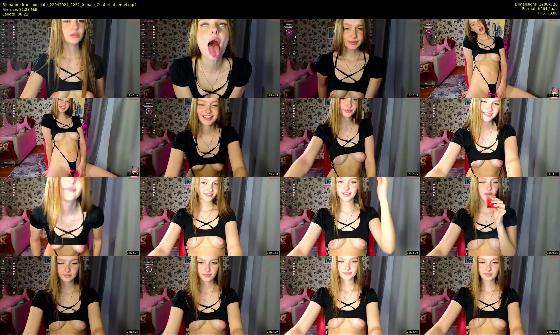 frauchocolate — 7 minute Chaturbate female cam show recording, 720p, Apr 22, 2024