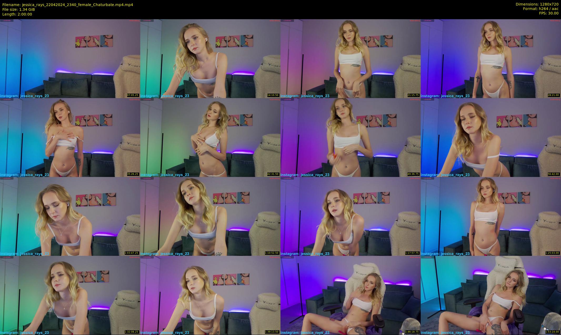 jessica_rays — 120 minute Chaturbate couple cam show recording, 720p, Apr 22, 2024