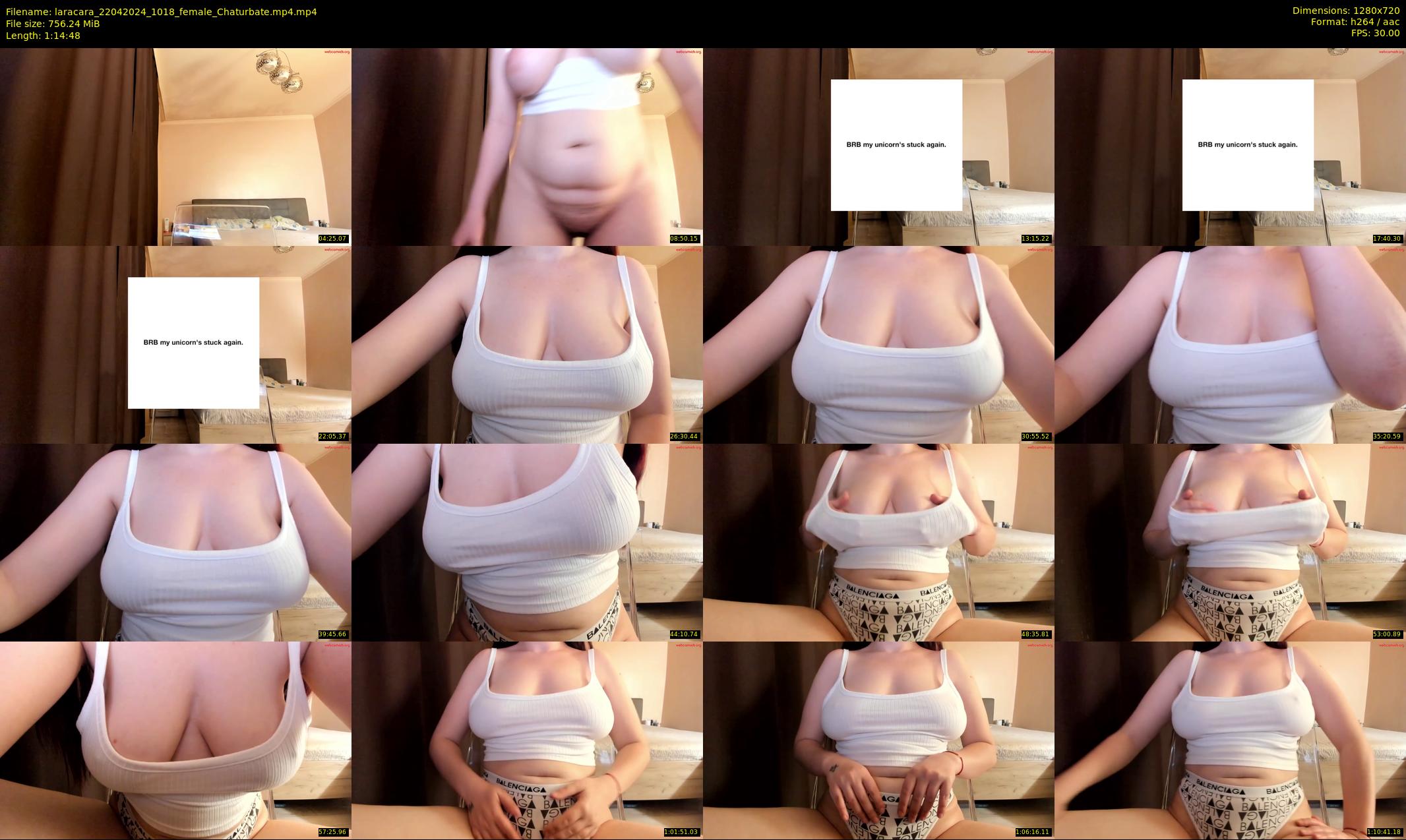 laracara — 75 minute Chaturbate female cam show recording, 720p, Apr 22, 2024