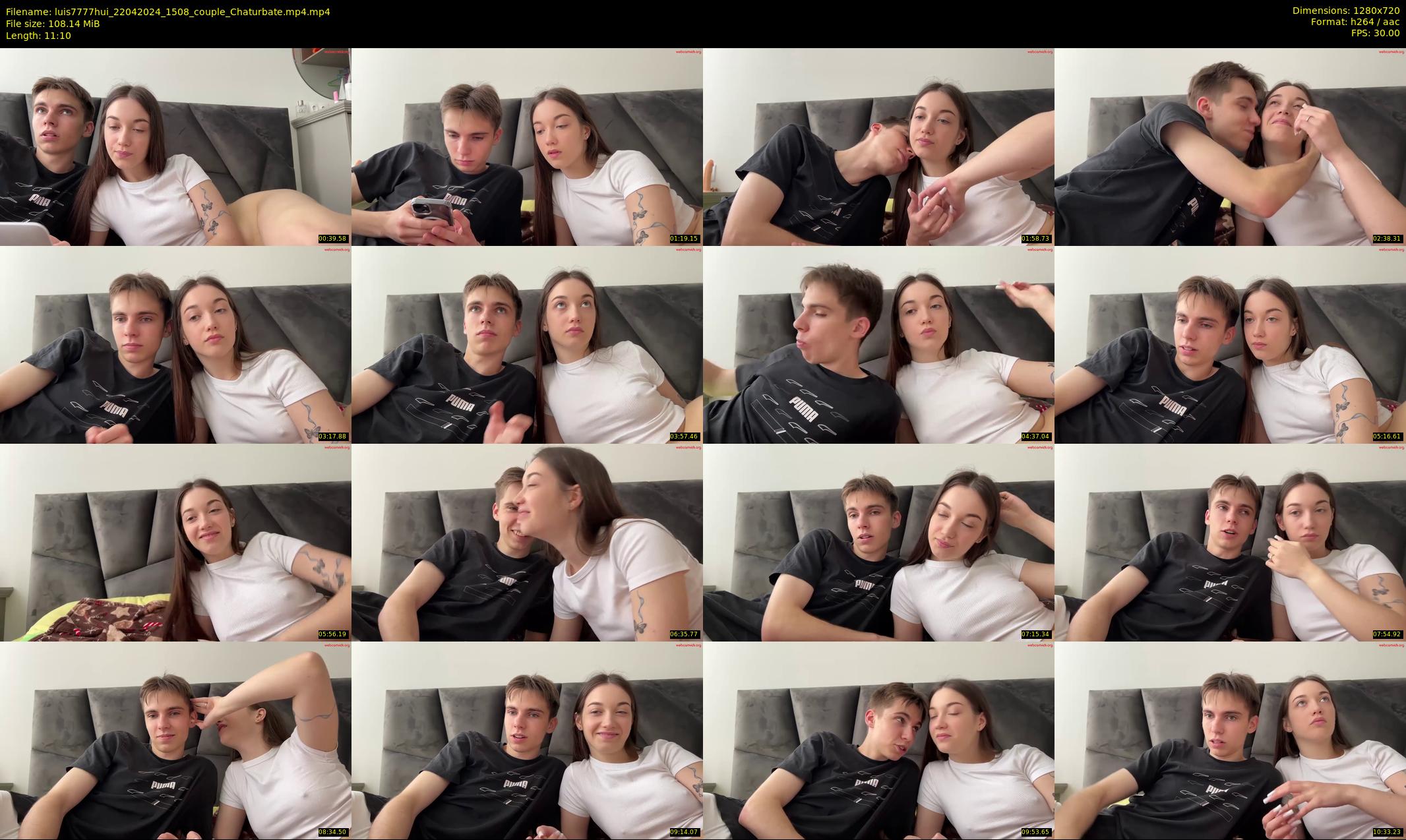 luis7777hui — 12 minute Chaturbate couple cam show recording, 720p, Apr 22, 2024